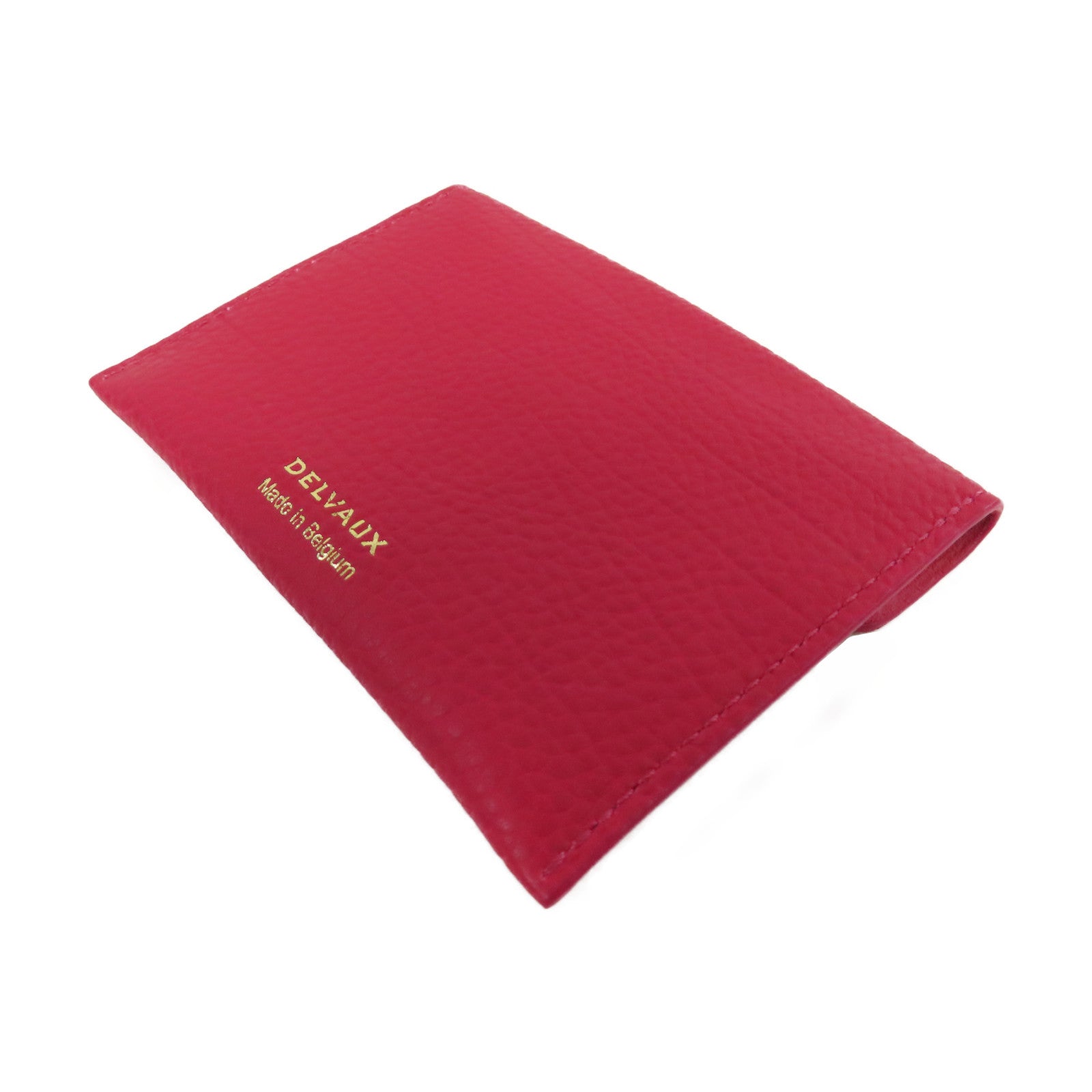SELECTION 【激減優惠】牛皮皮革Delvaux Card Case卡片套紅色