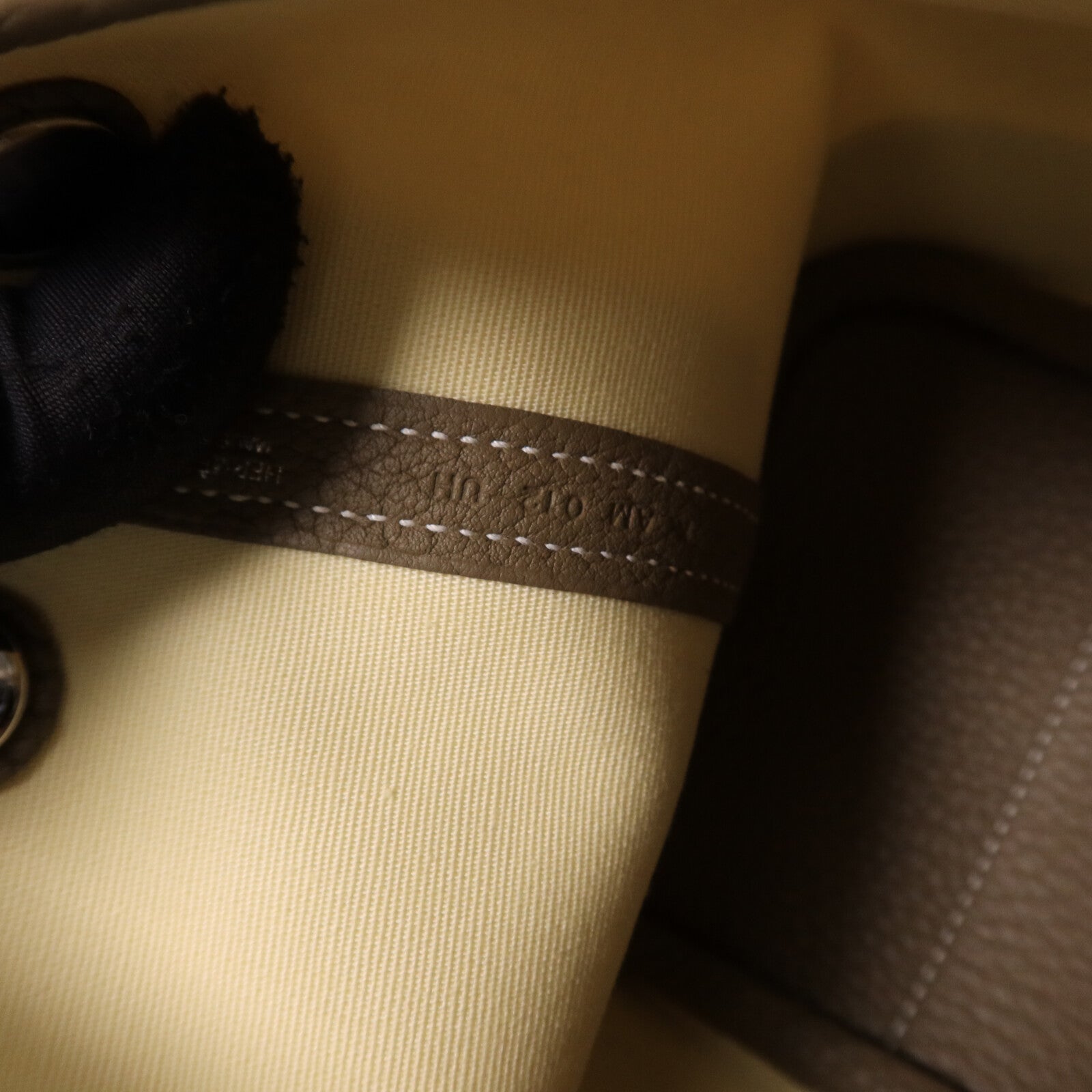 HERMES Officer/Negonda皮革Mini Garden Party手提袋Vanille/Etoupe