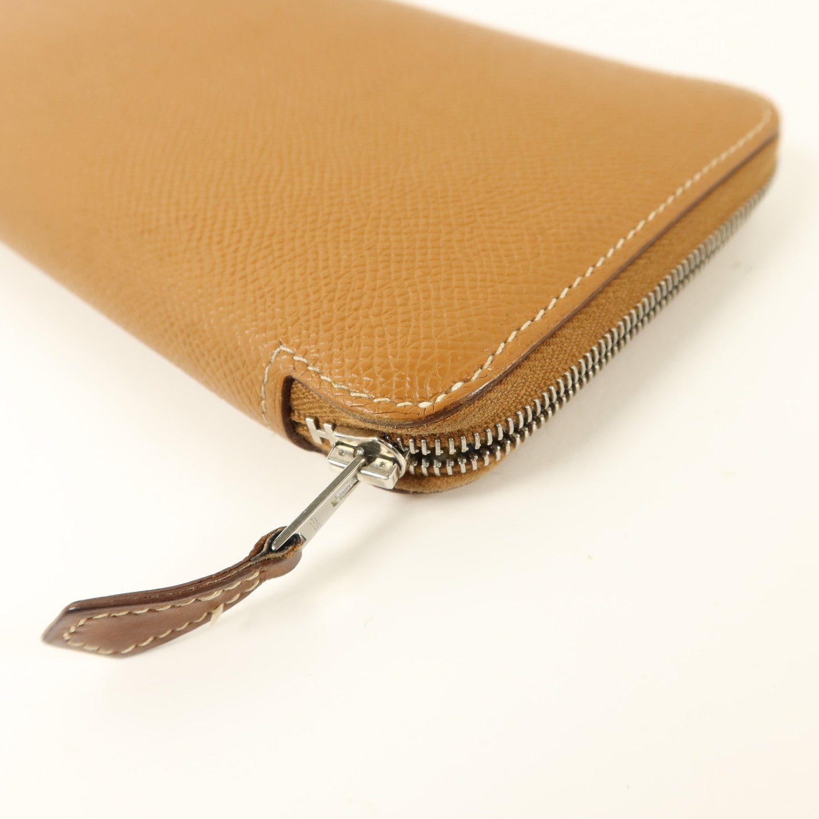 HERMES Epsom皮革Silk'In Long Wallet長錢包Gold