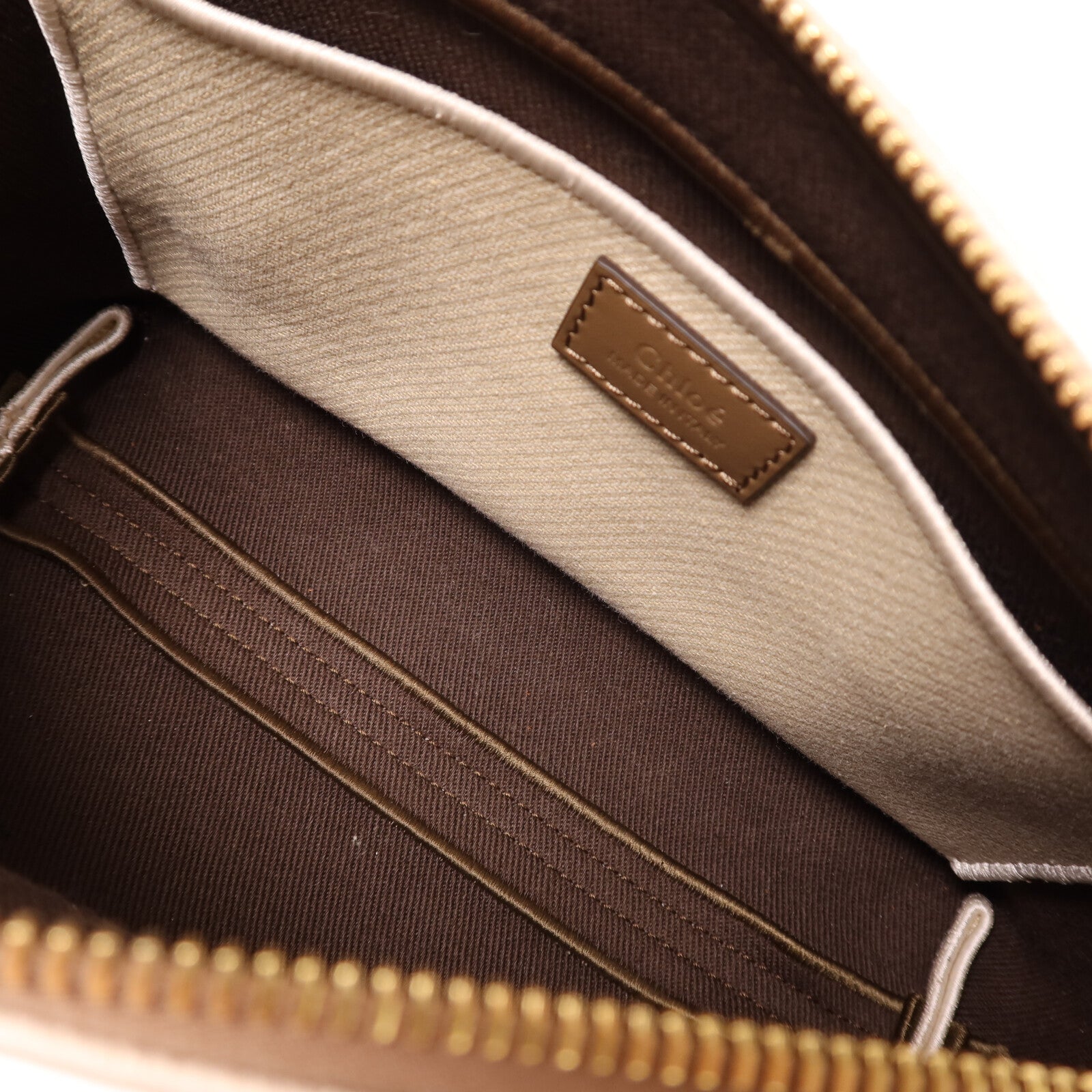 Chloe 帆布Carry Shoulder Bag金扣肩背袋
