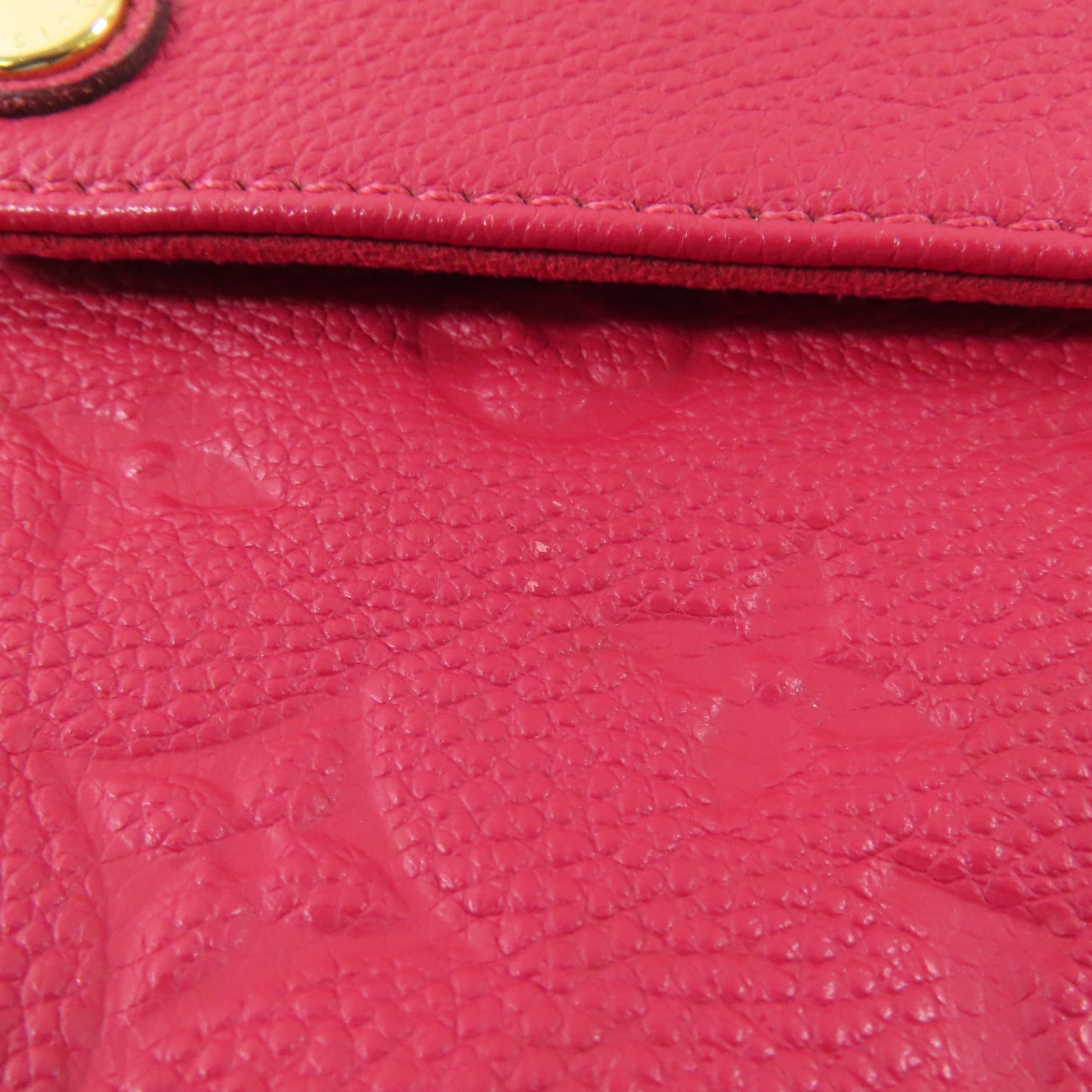 LOUIS VUITTON LV GHW Twice Shoulder Bag Monogram Empreinte M50259 Red