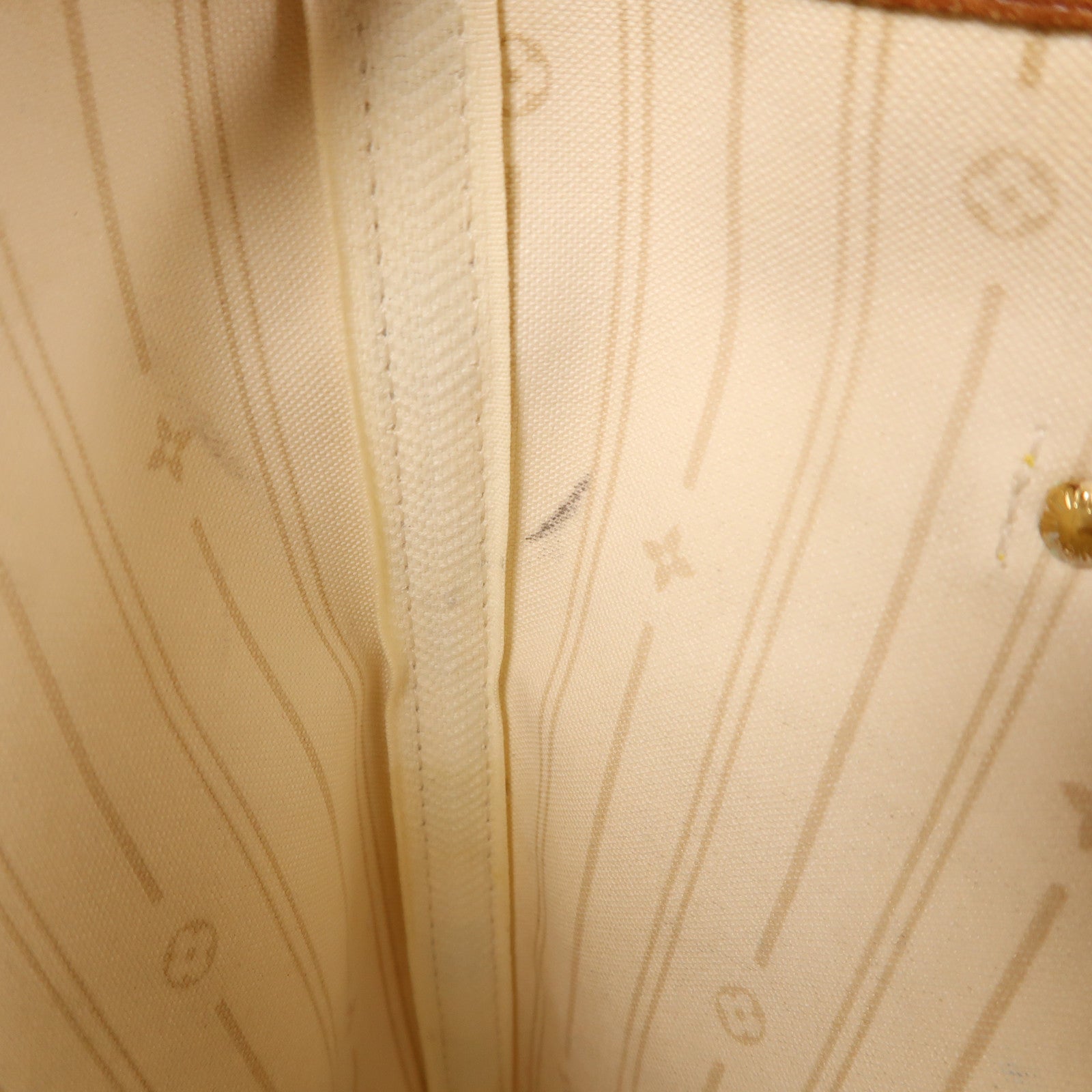 LOUIS VUITTON Damier Azur Neverfull MM金扣肩背袋