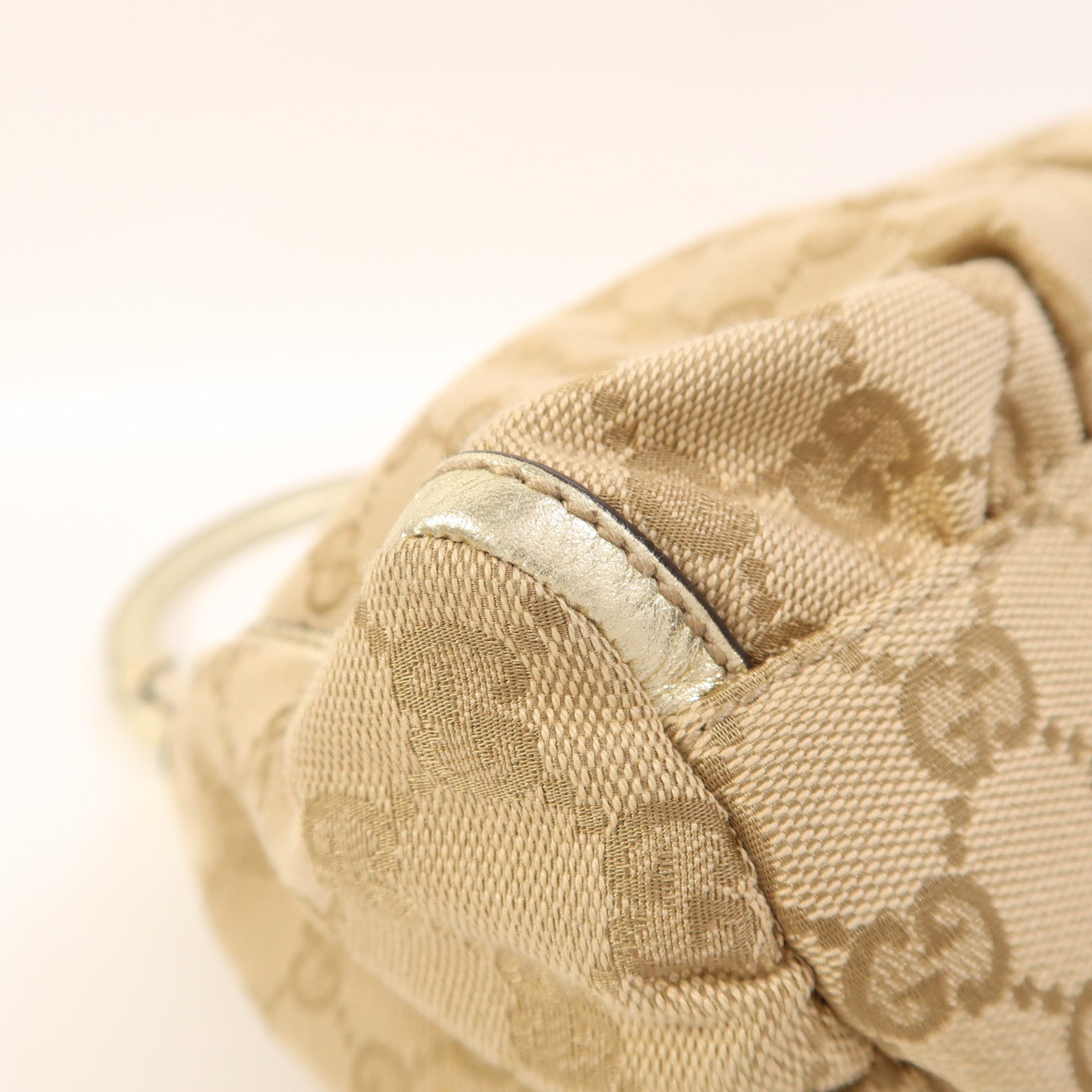 GUCCI 帆布Shoulder Bag金扣肩背袋