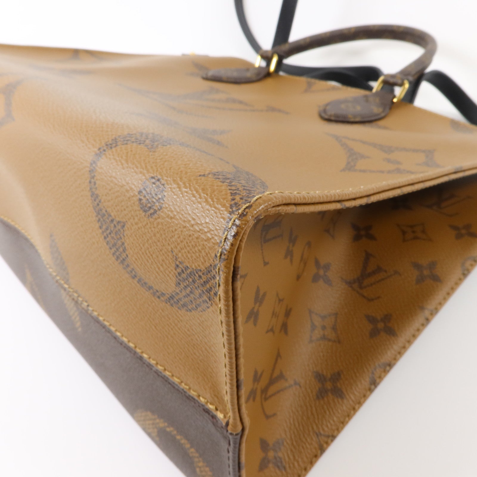 LOUIS VUITTON Monogram Reverse On The Go MM手挽肩背兩用袋