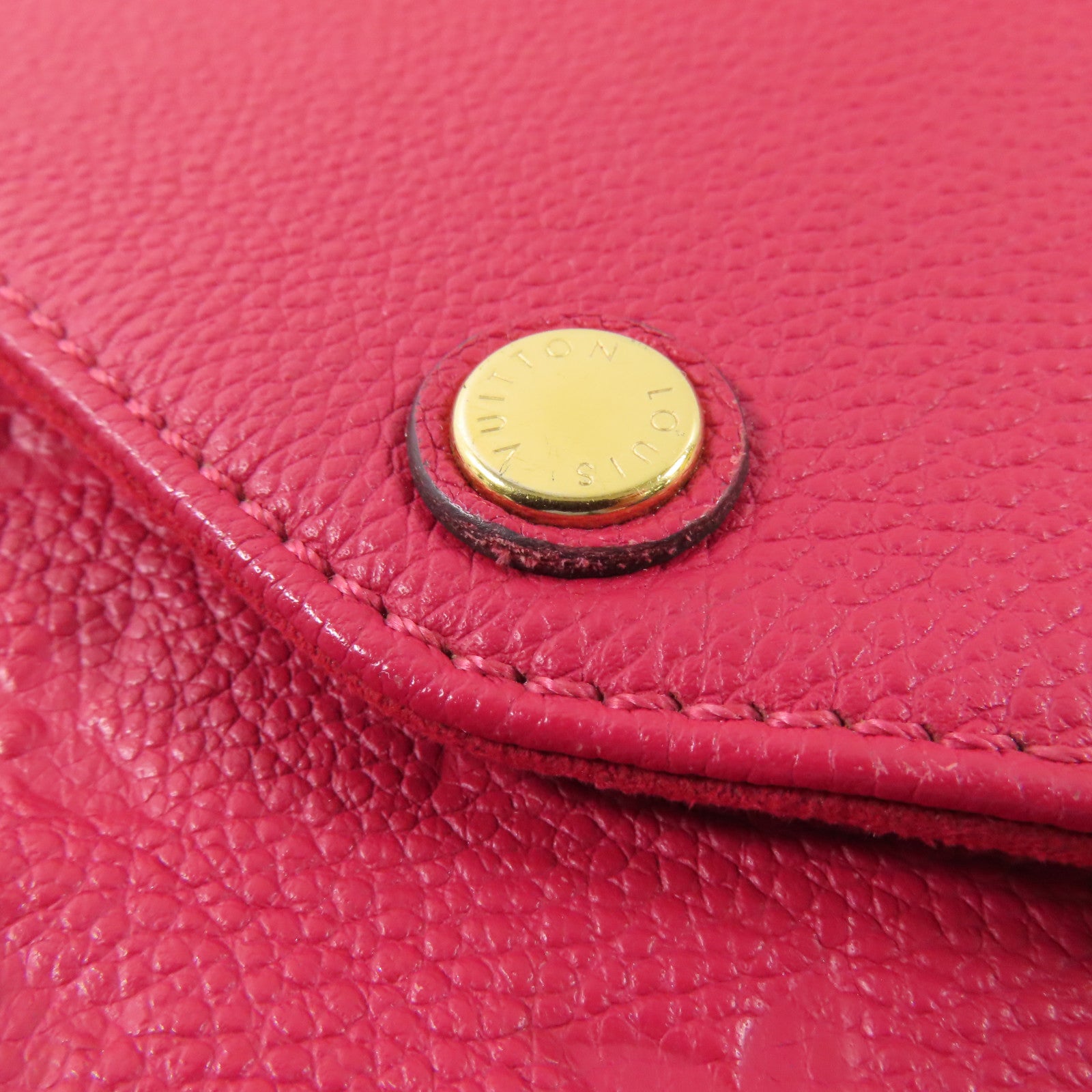 LOUIS VUITTON LV GHW Twice Shoulder Bag Monogram Empreinte M50259 Red