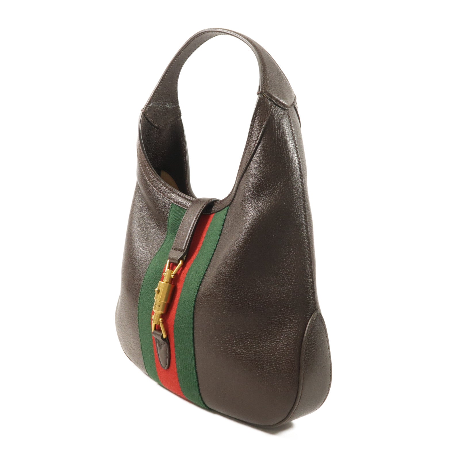 GUCCI 牛皮皮革Jackie Medium金扣肩背袋