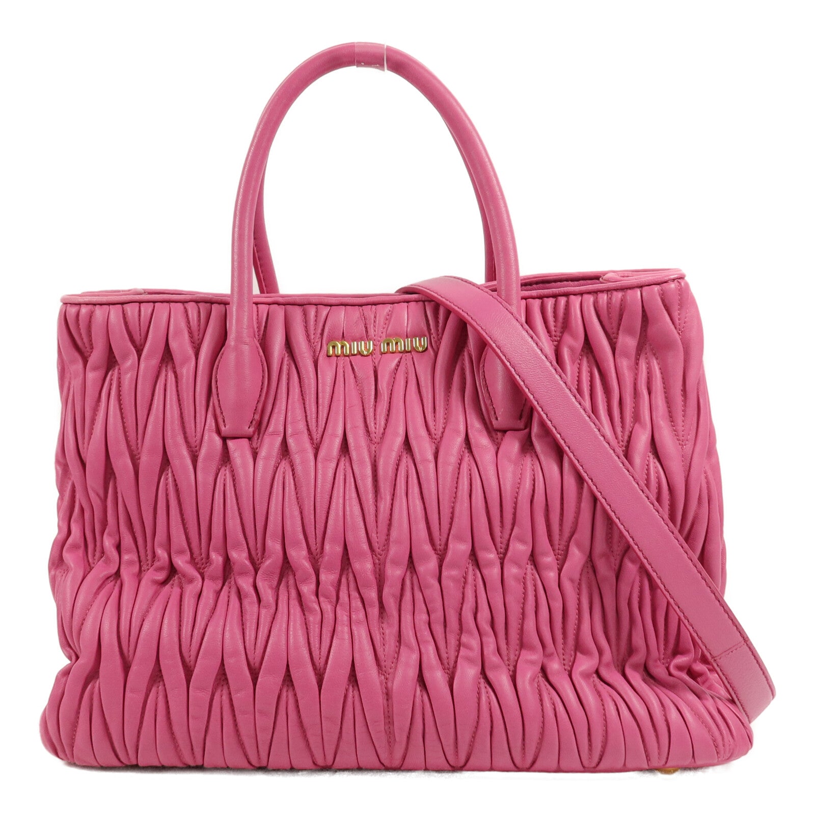 Miu Miu 羊皮皮革2 Way Shoulder手挽肩背兩用袋