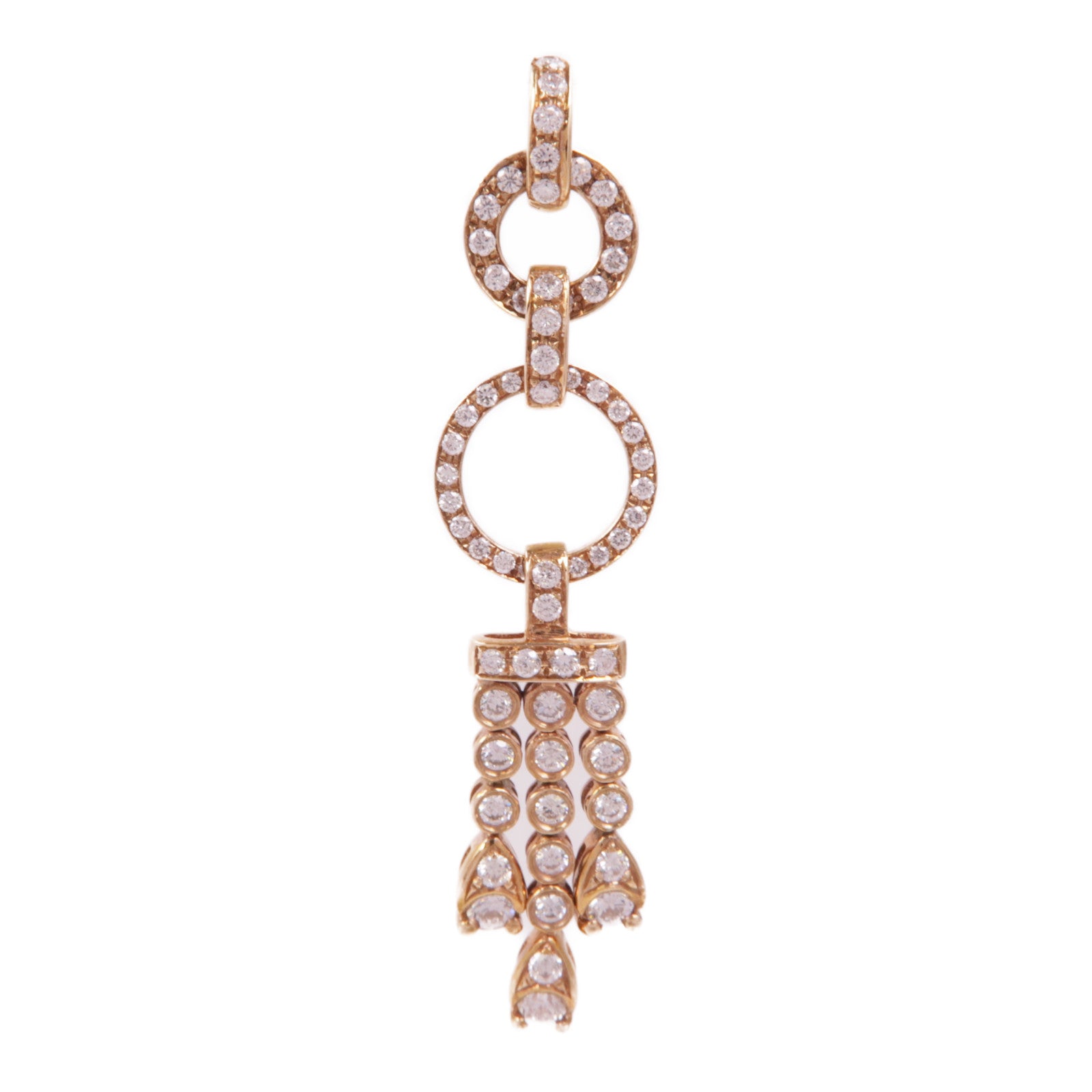 JEWELRY 【激減優惠】18K玫瑰金Diamond Pendant Top鑽石吊墜