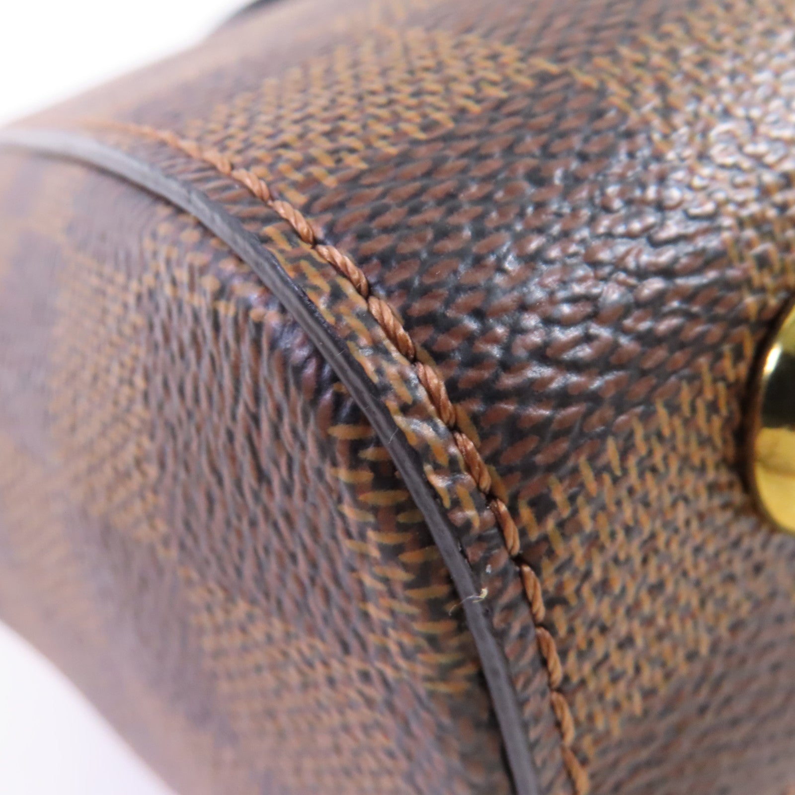 LOUIS VUITTON Damier Ebene Bond Street BB 2Way Shoulder Bag金扣手挽肩背兩用袋啡色/紅色