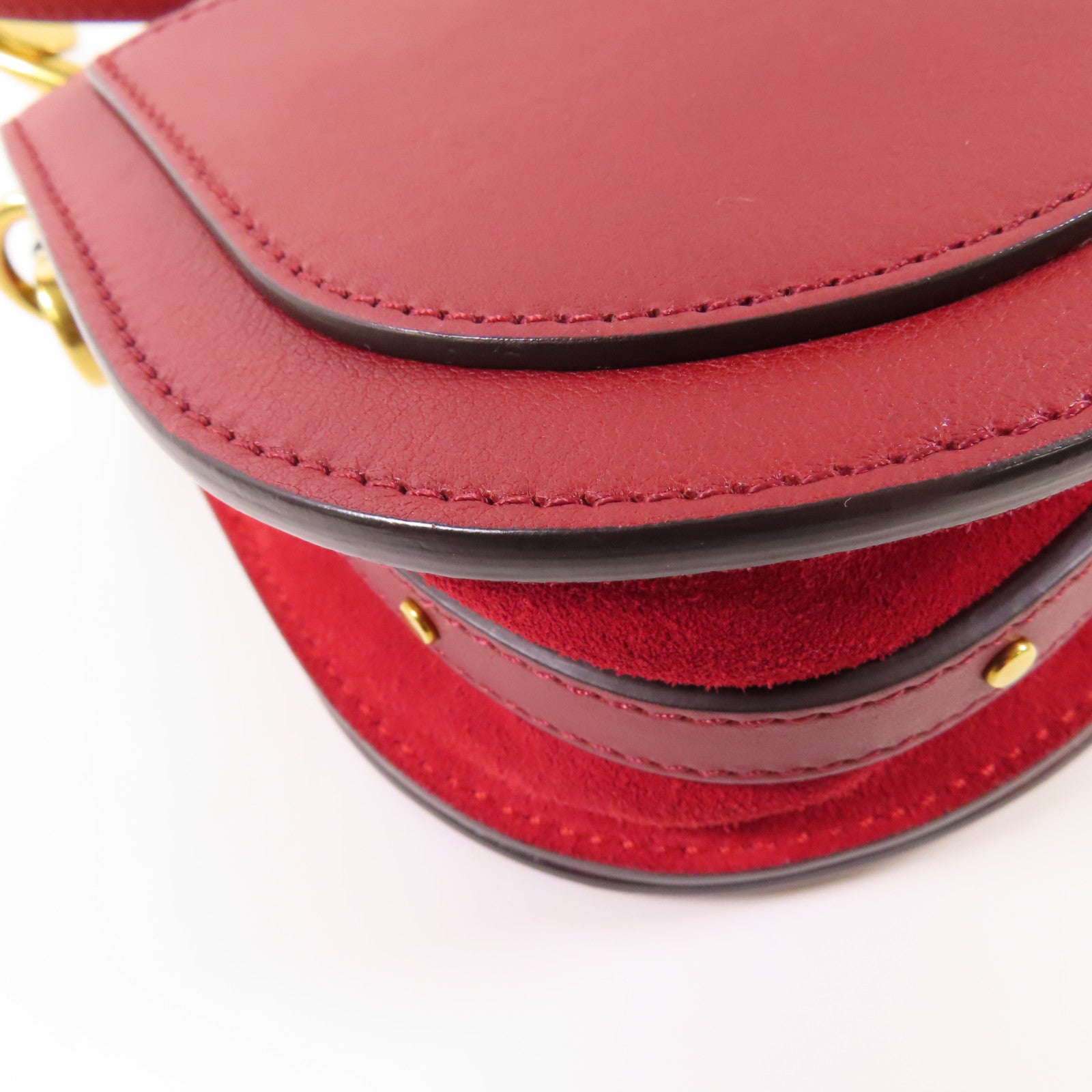 Chloe 牛皮皮革2 Way Bag金扣手挽肩背兩用袋