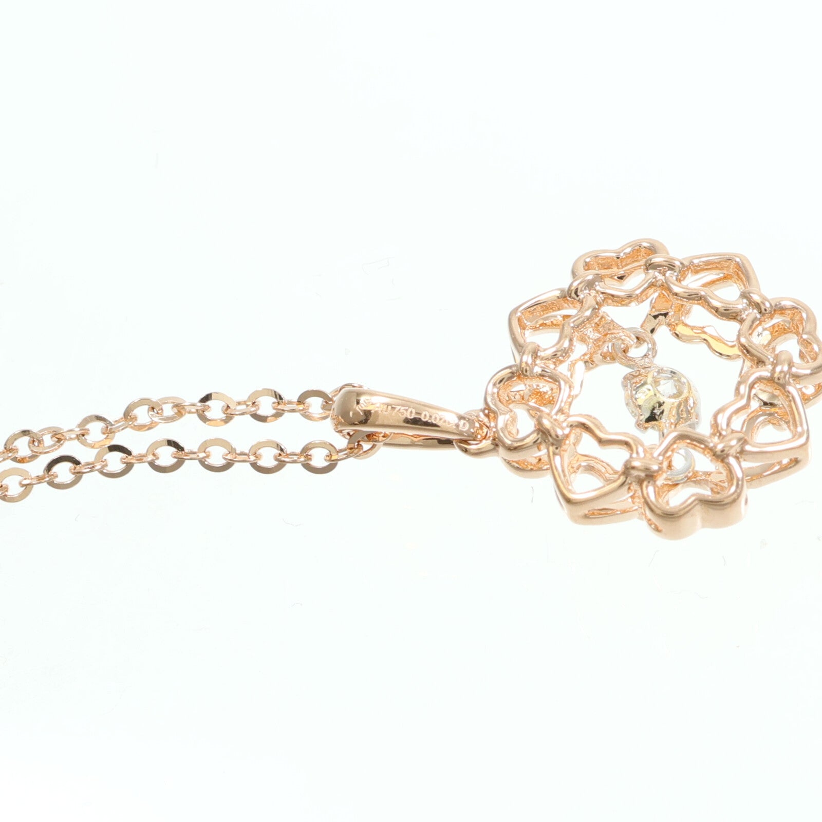 JEWELRY 18K玫瑰金Diamond Necklace鑽石項鍊