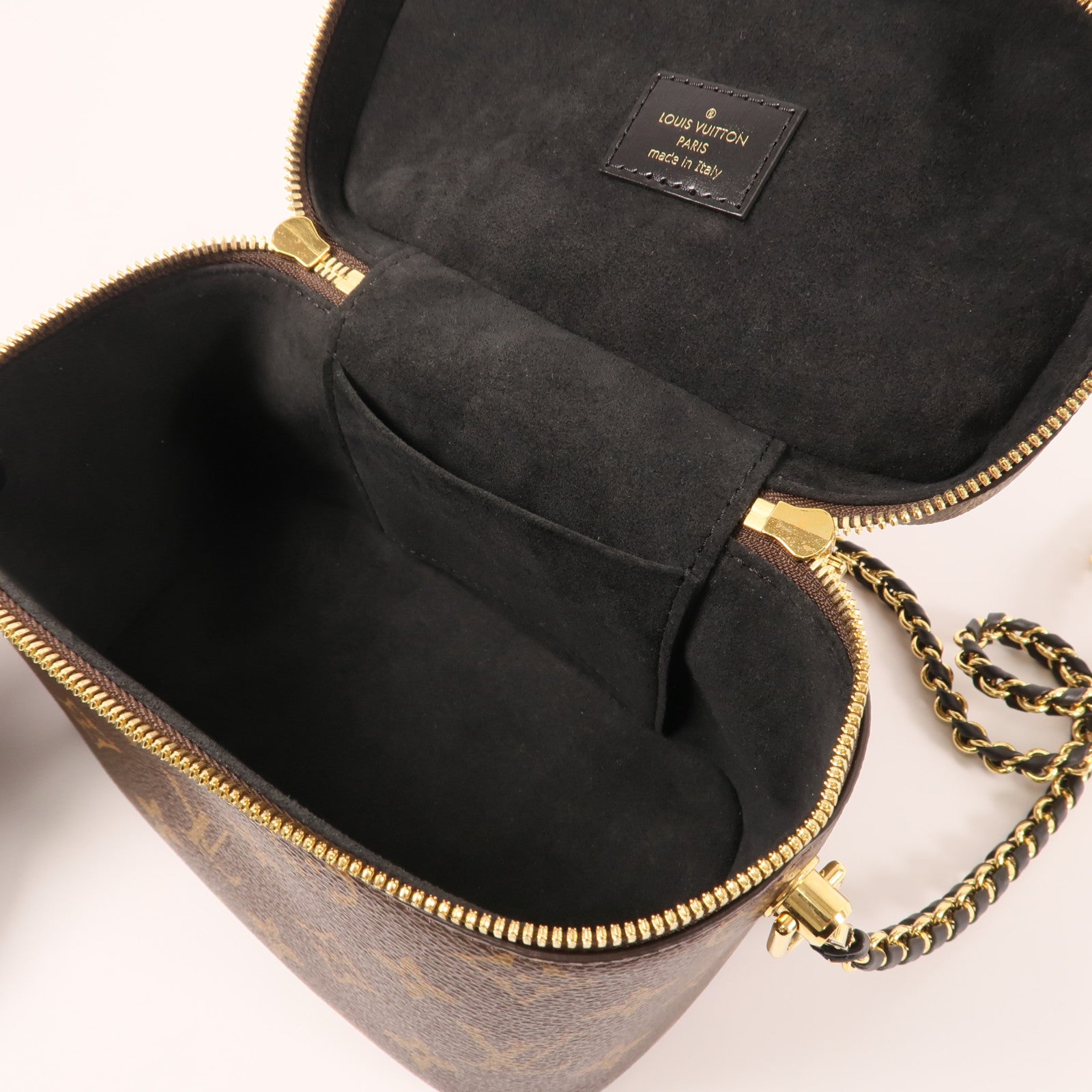 LOUIS VUITTON Monogram Reverse Vanity PM金扣手挽肩背兩用袋