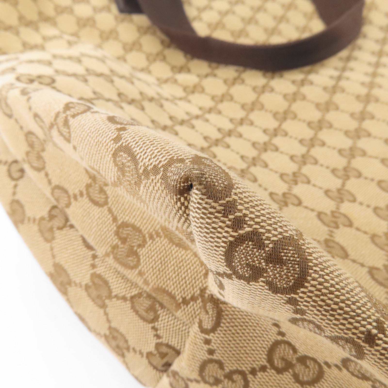 GUCCI 帆布2 Way Shoulder銀扣手挽肩背兩用袋