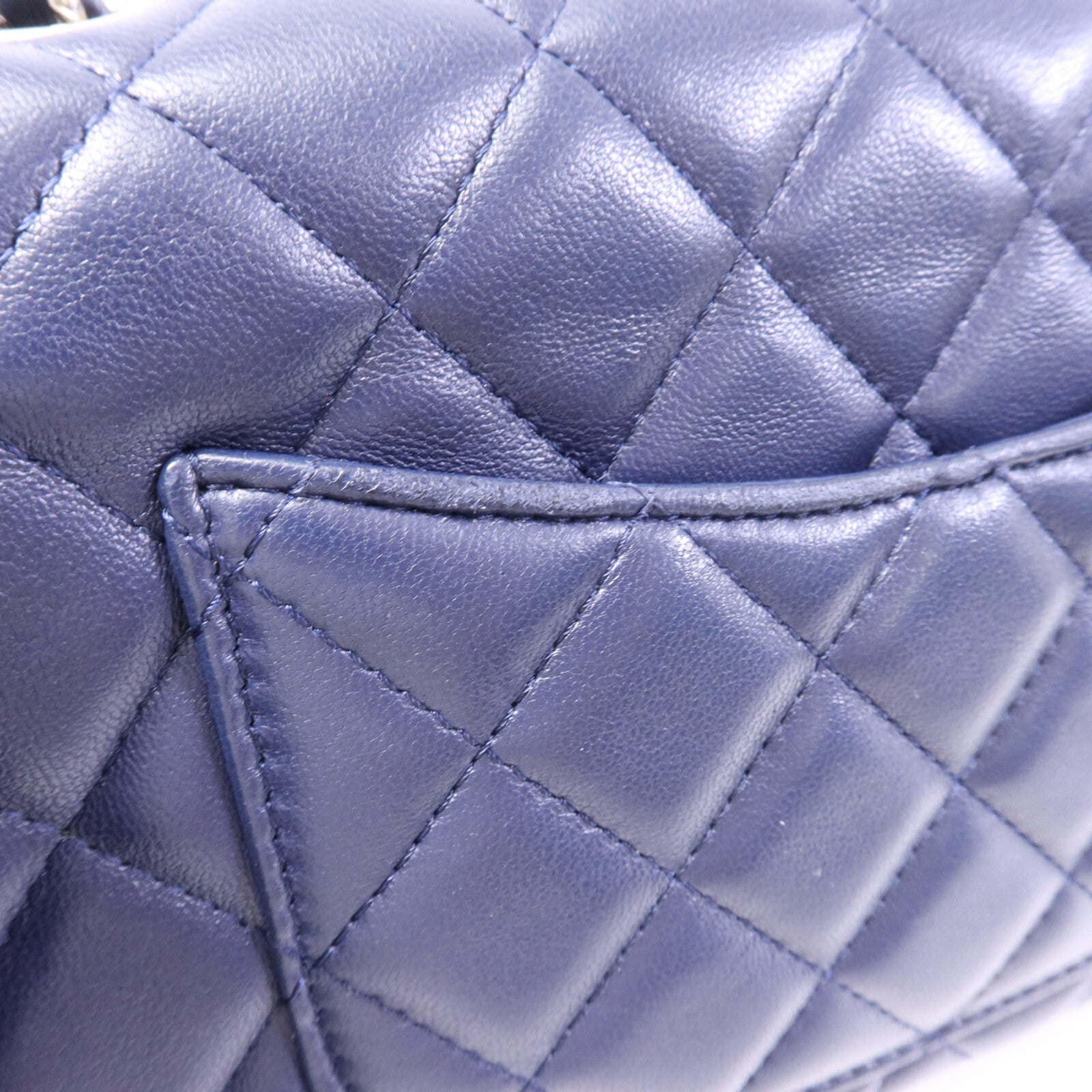 CHANEL 羊皮皮革Mini Classic 20銀扣鏈帶肩背袋