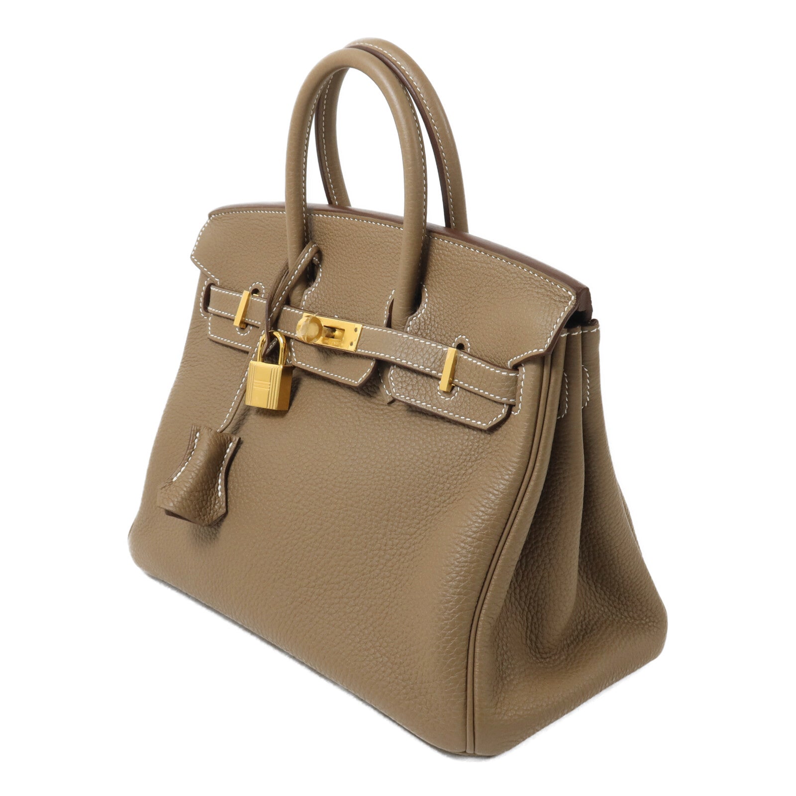 HERMES Togo皮革Birkin 25手挽袋Etoupe