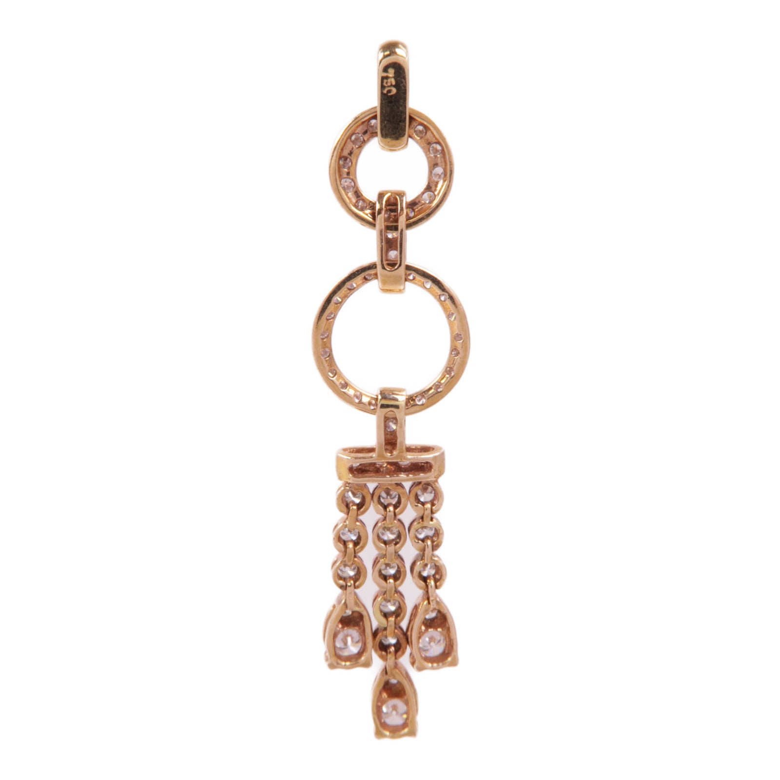 JEWELRY 【激減優惠】18K玫瑰金Diamond Pendant Top鑽石吊墜