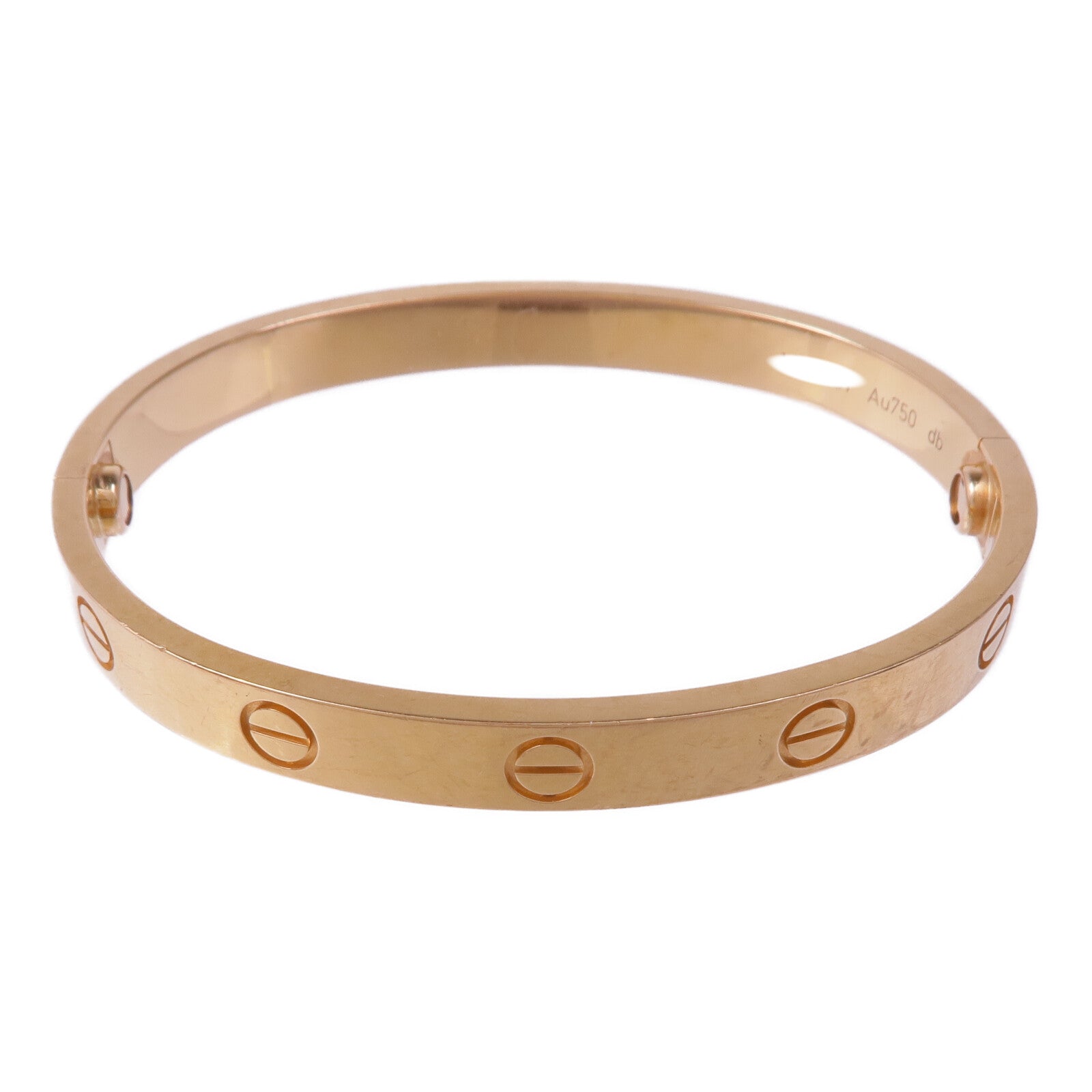 CARTIER 18K玫瑰金Love Bracelet手鐲Cartier#16