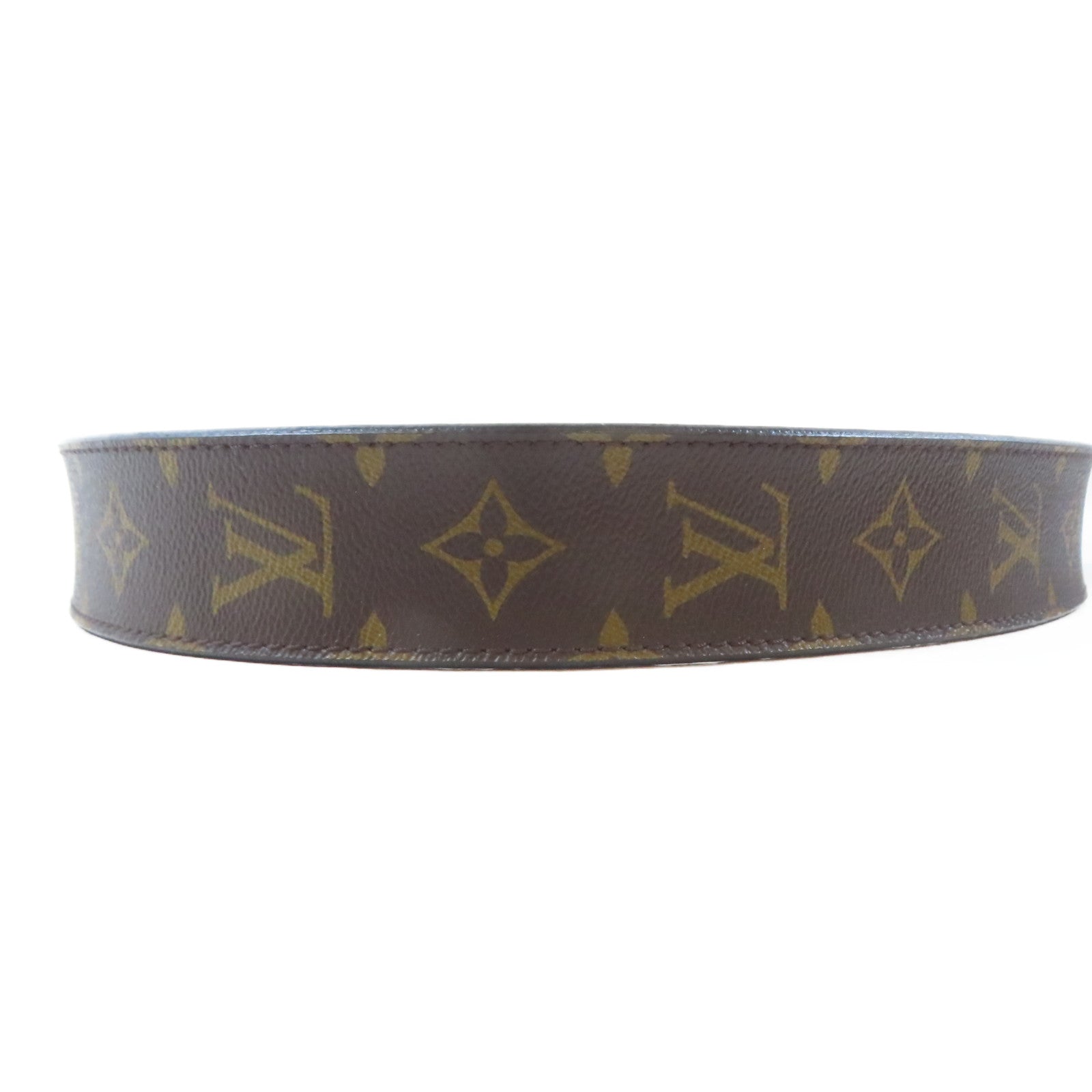 LOUIS VUITTON Monogram Shoulder Strap金扣肩帶啡色