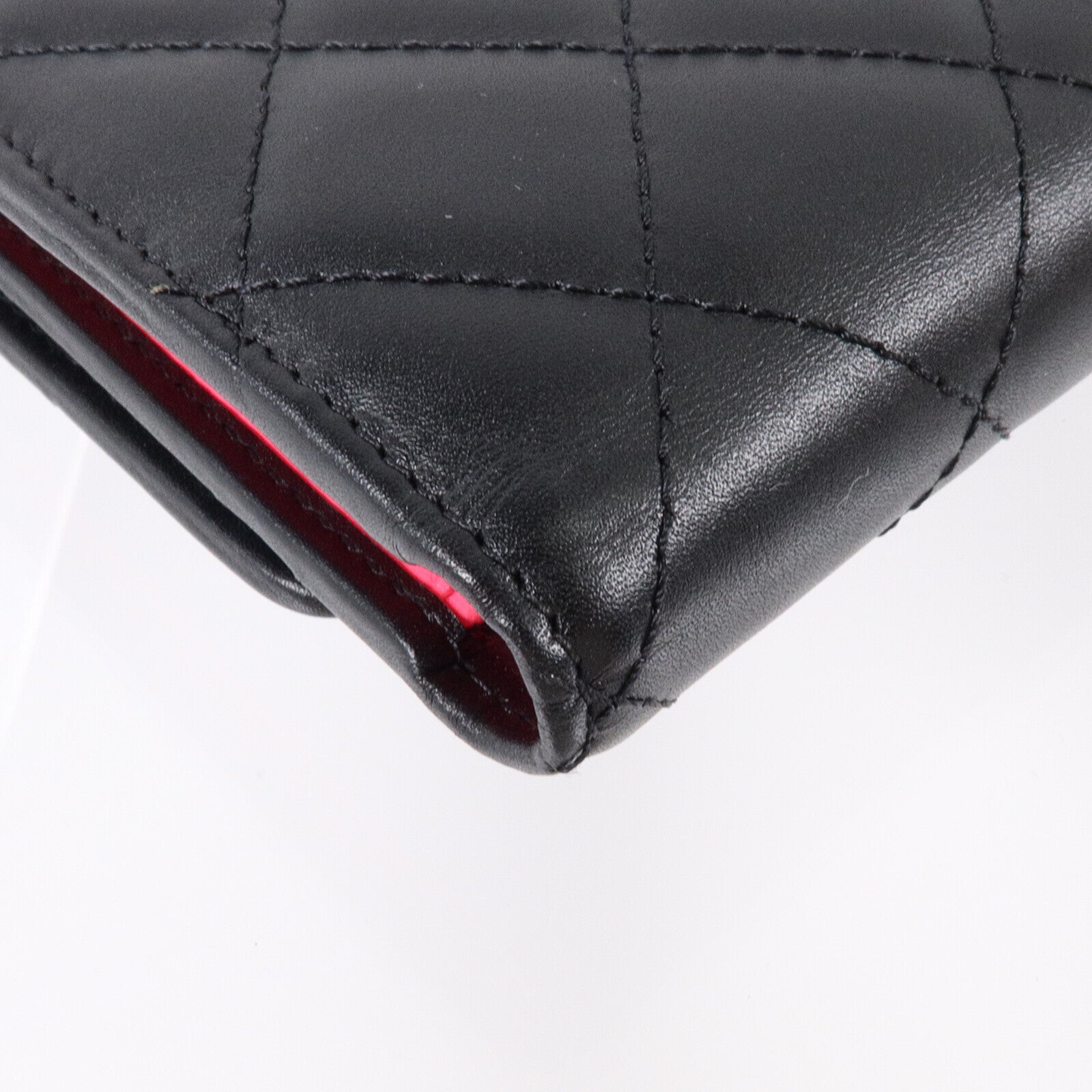 CHANEL 牛皮皮革Cambon Wallet銀扣長錢包