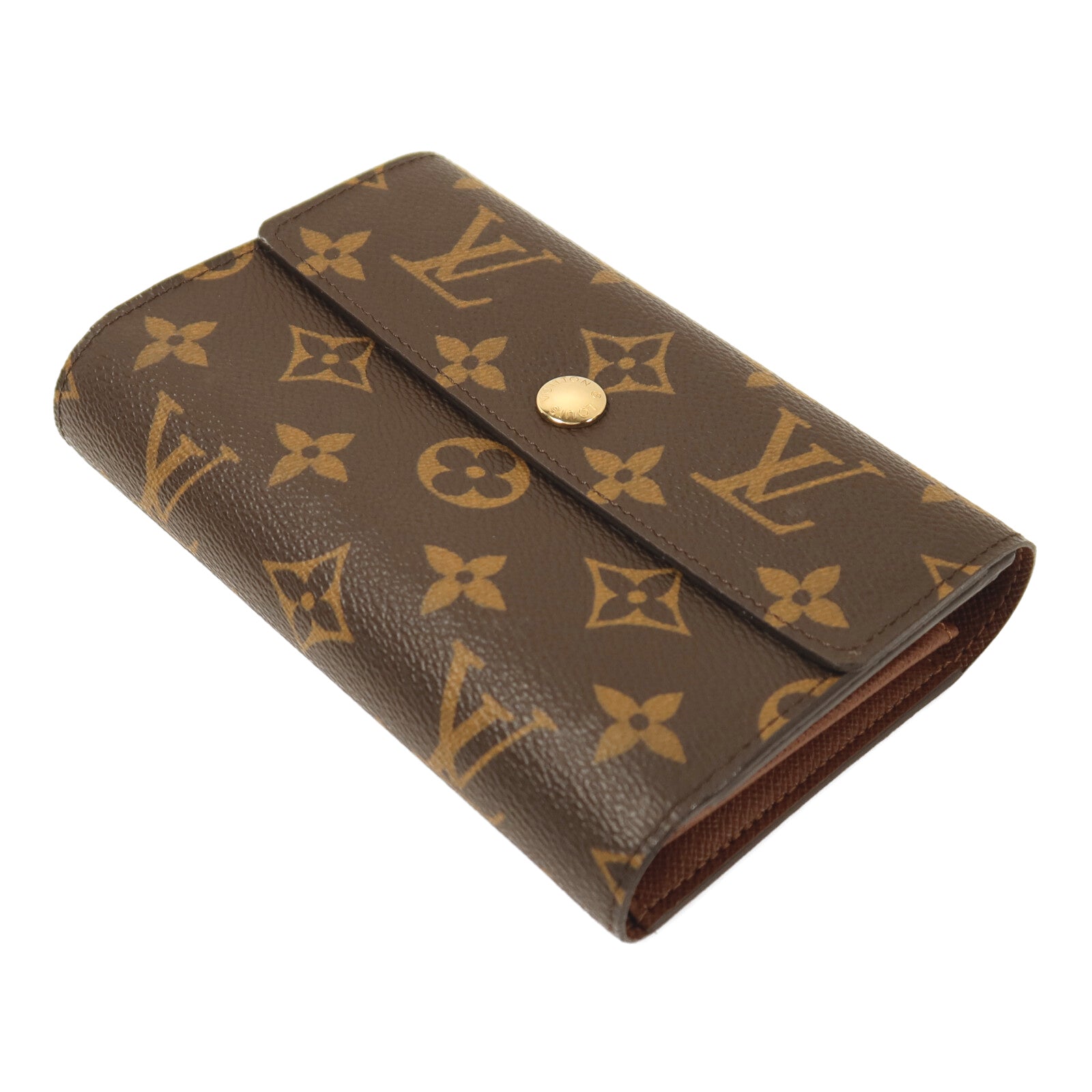 LOUIS VUITTON Monogram Portefeuille Alexandra Wallet金扣錢包