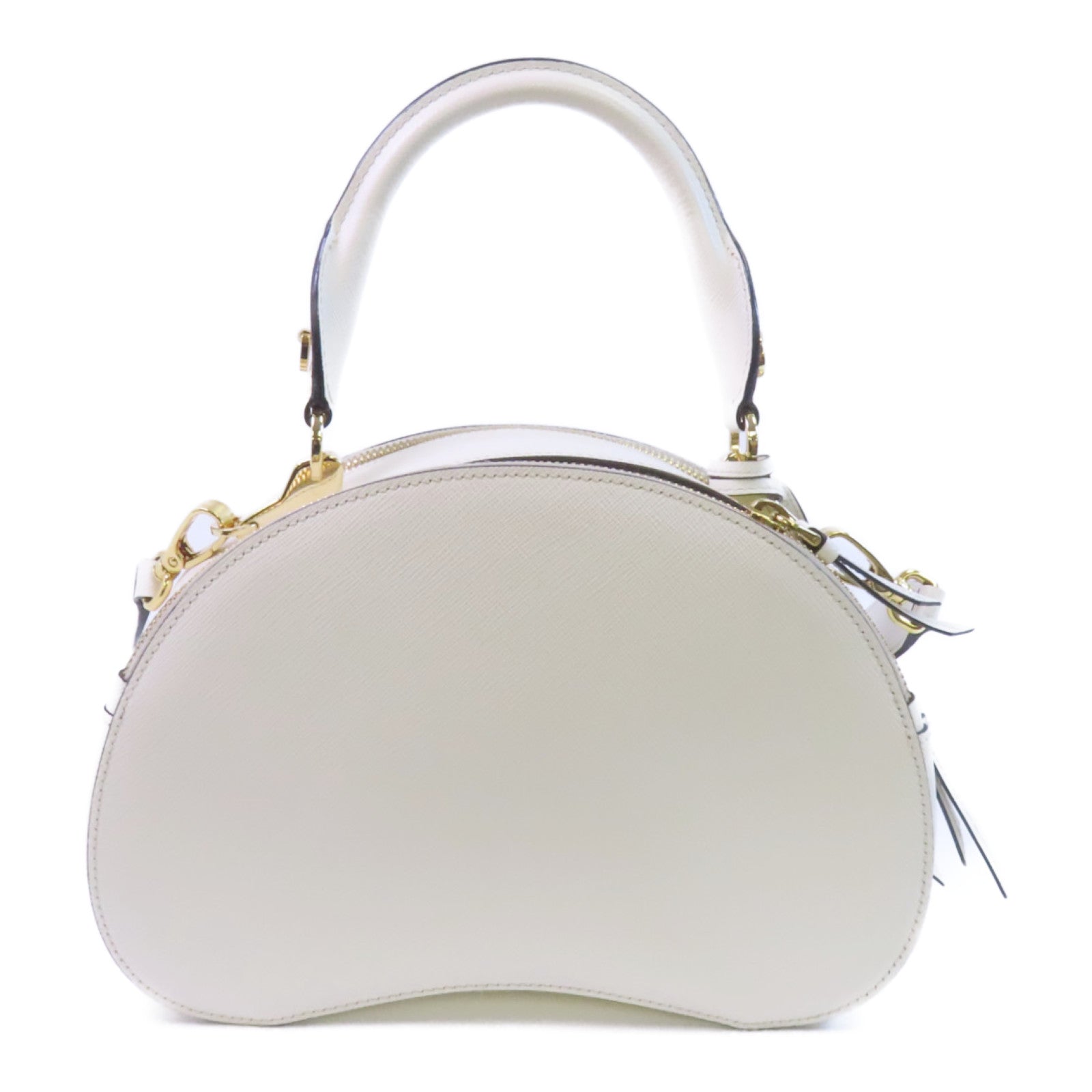 PRADA 牛皮皮革2Way Shoulder Bag金扣手挽肩背兩用袋