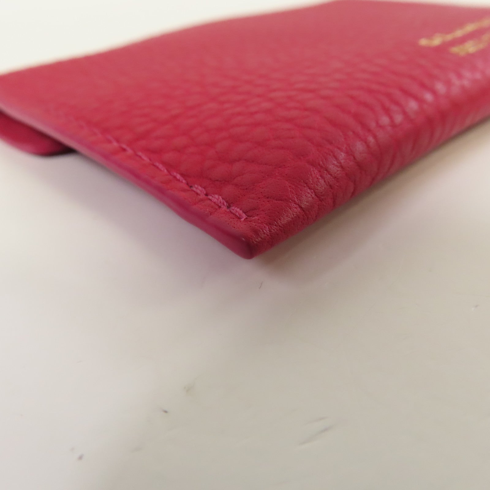 SELECTION 【激減優惠】牛皮皮革Delvaux Card Case卡片套紅色