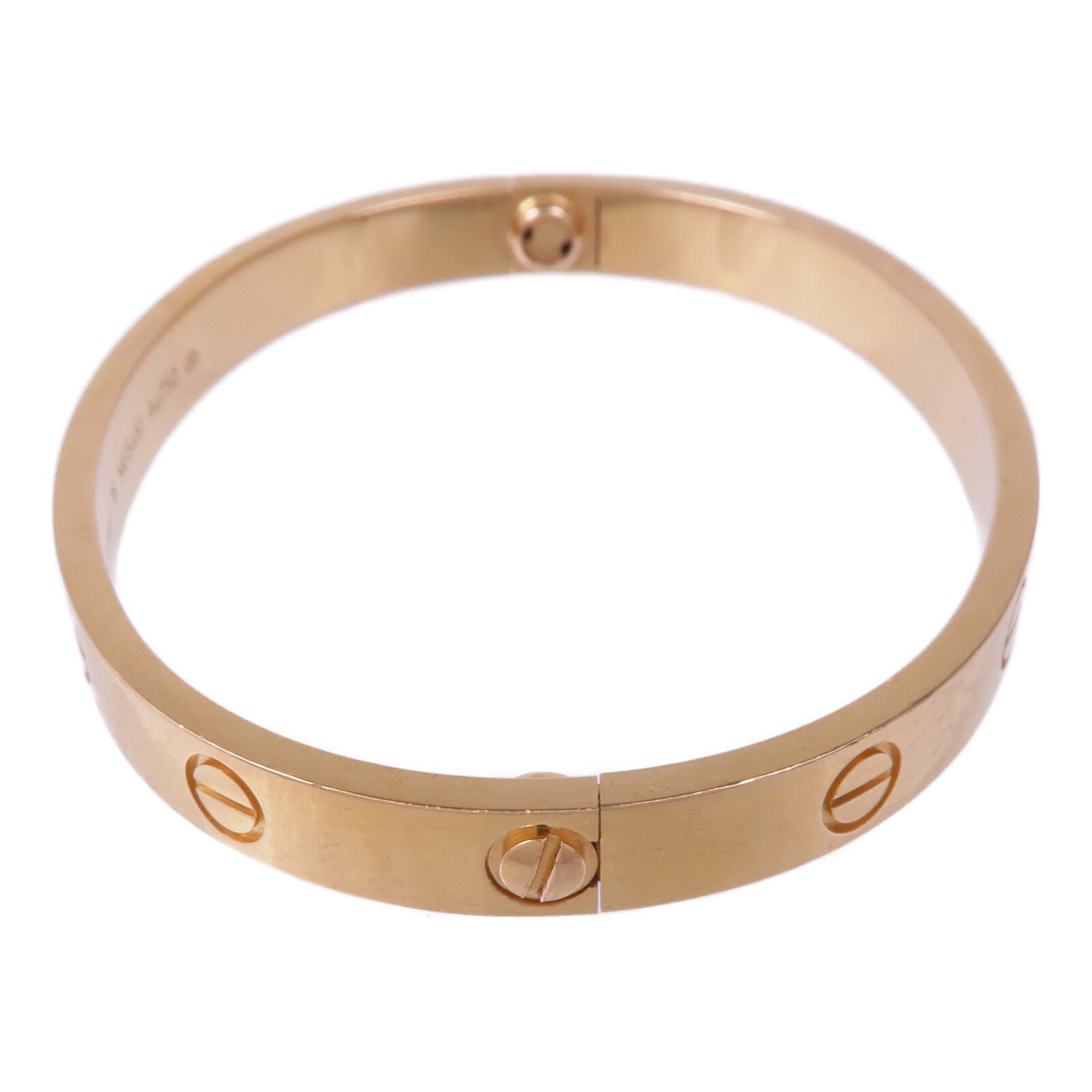 CARTIER 18K玫瑰金Love Bracelet手鐲Cartier#16