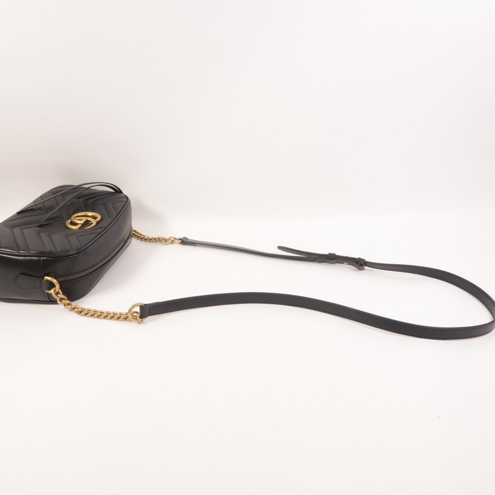 GUCCI 牛皮皮革GG Marmont肩背袋