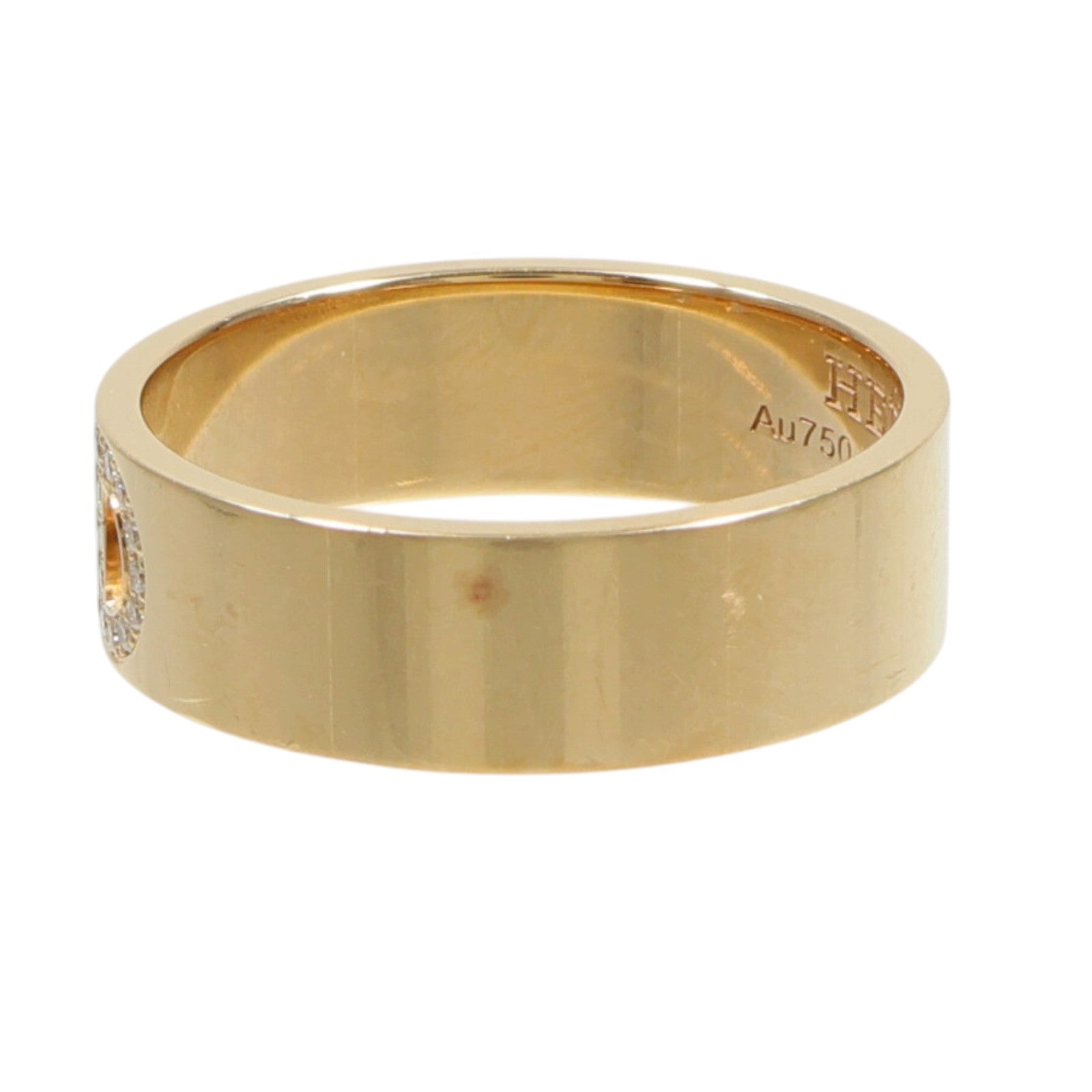 HERMES 18K玫瑰金D'Ancre Ring鑽石戒指