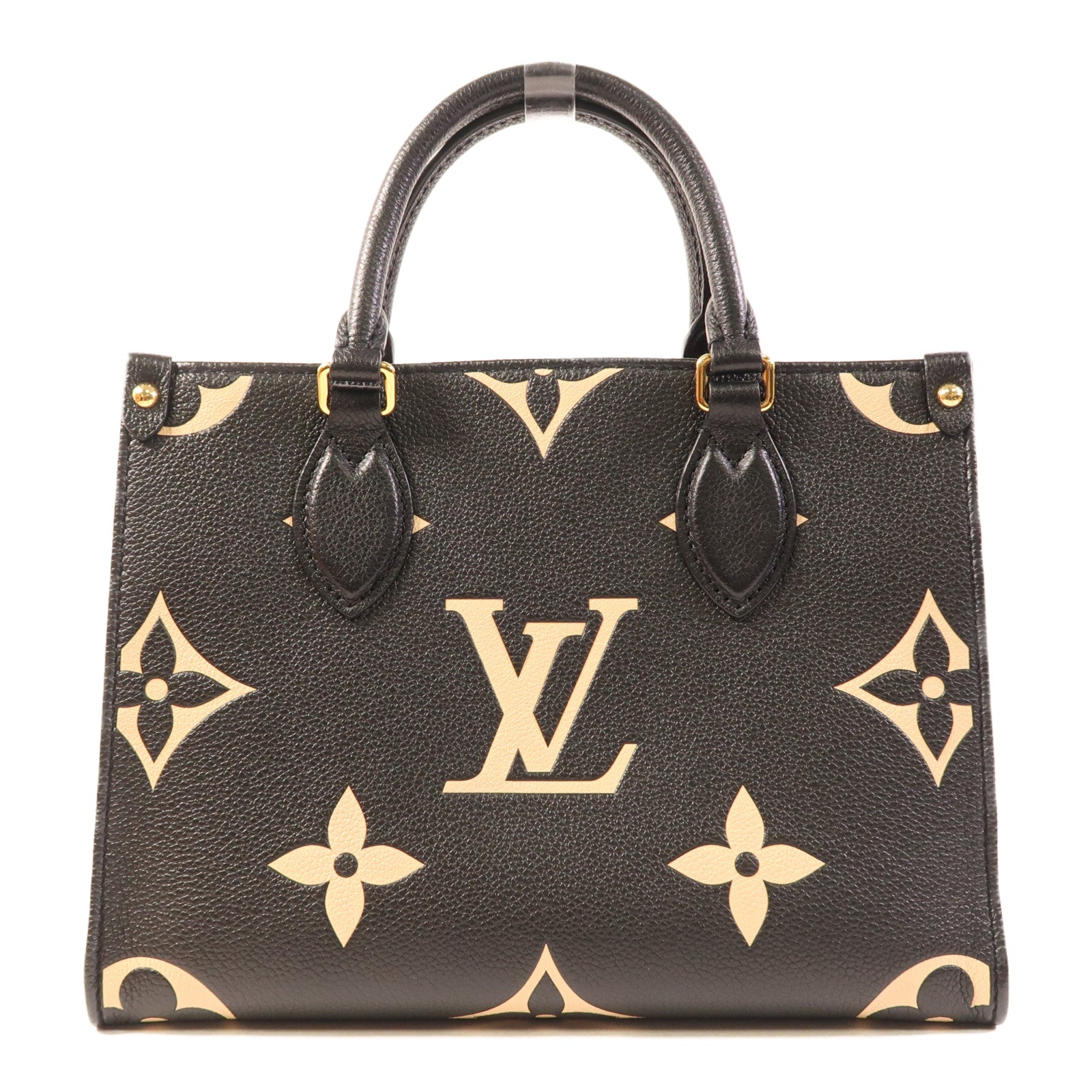LOUIS VUITTON Monogram Empreinte On The Go PM金扣手挽肩背兩用袋