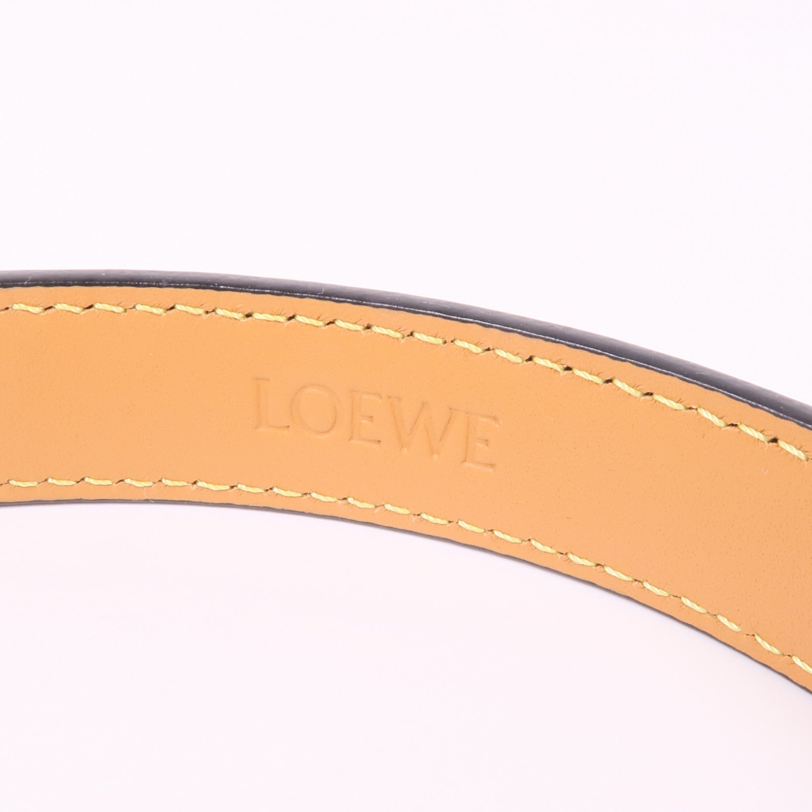 LOEWE 牛皮皮革金扣皮帶