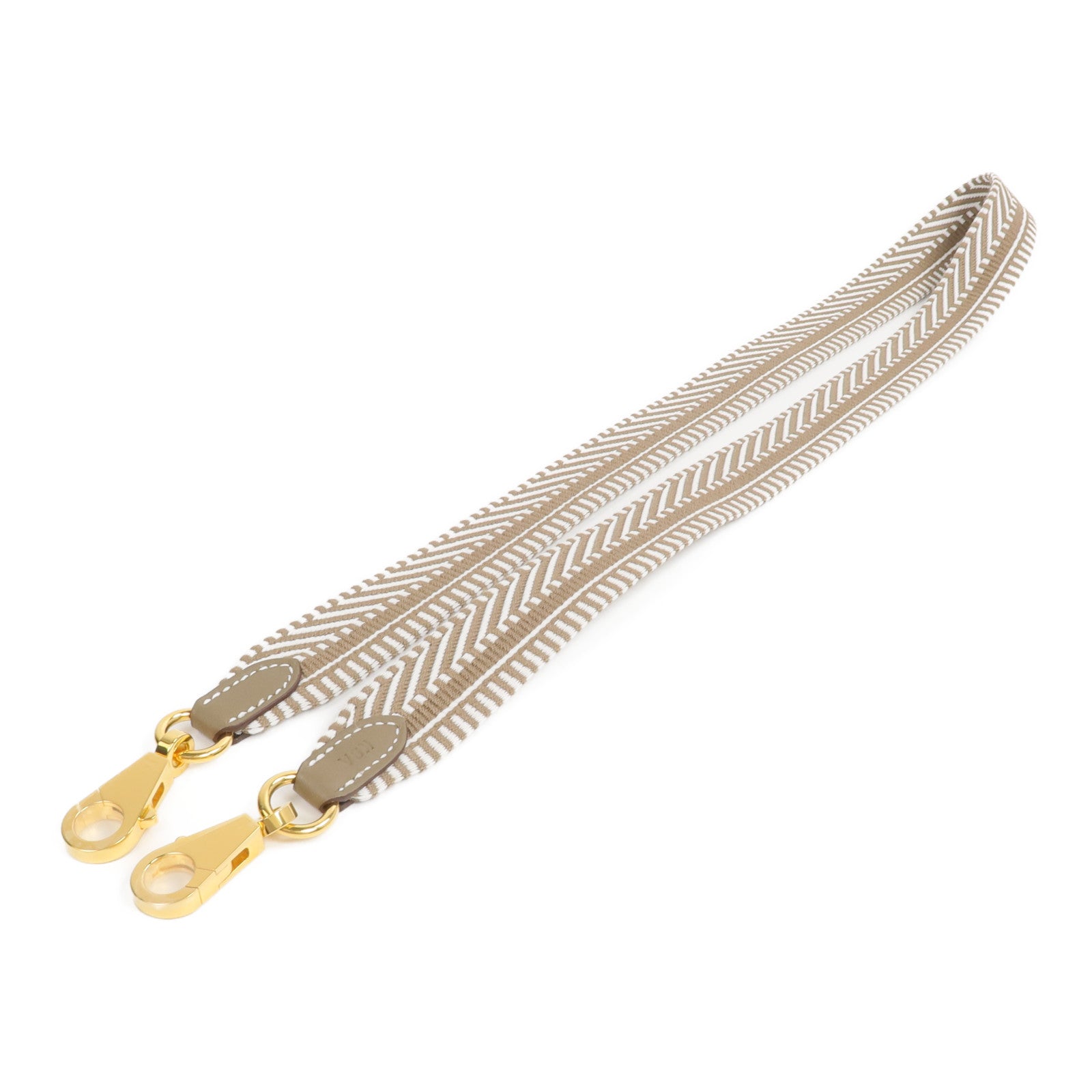 HERMES 帆布Sangle Cavale 25mm Strap肩帶Etoupe
