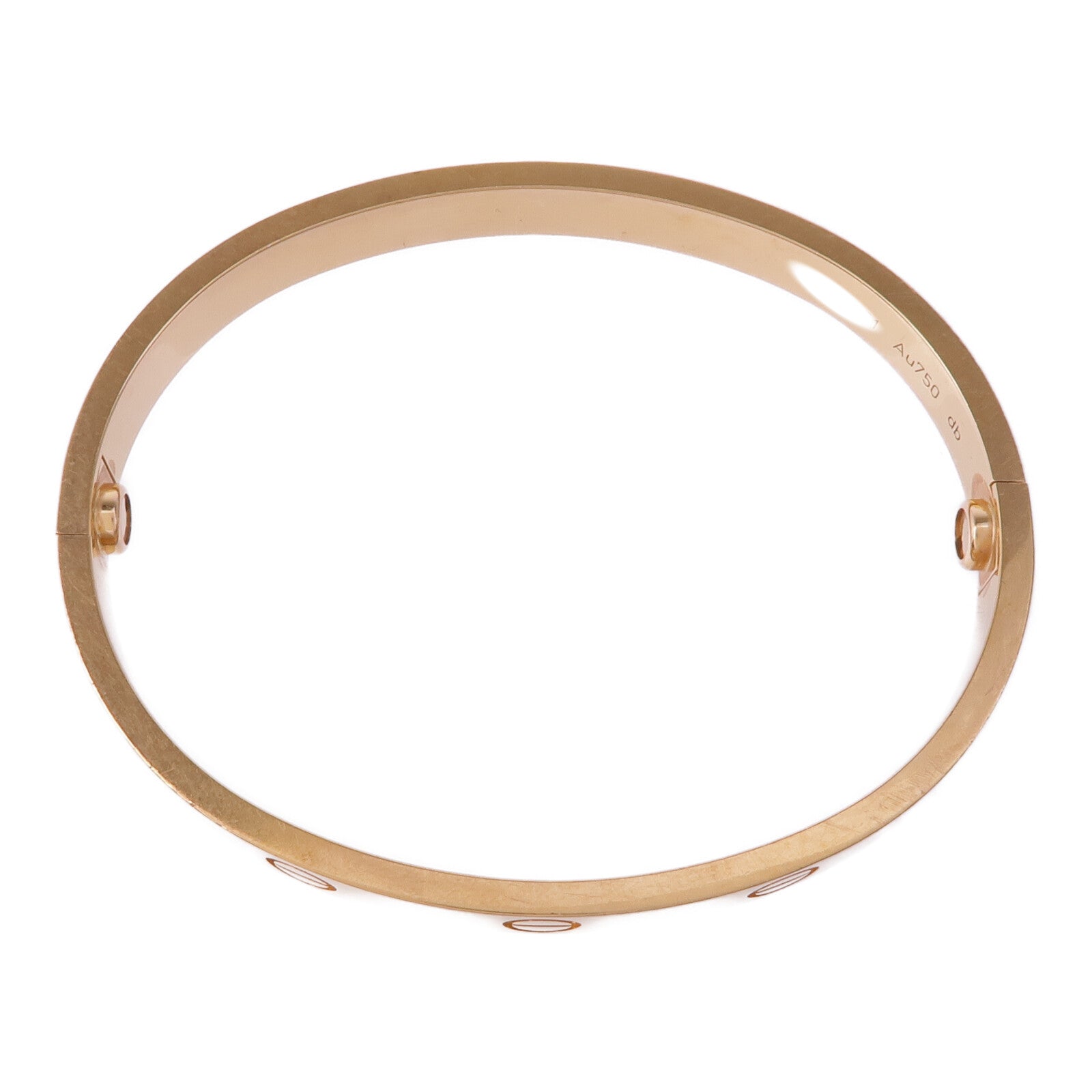 CARTIER 18K玫瑰金Love Bracelet手鐲Cartier#16