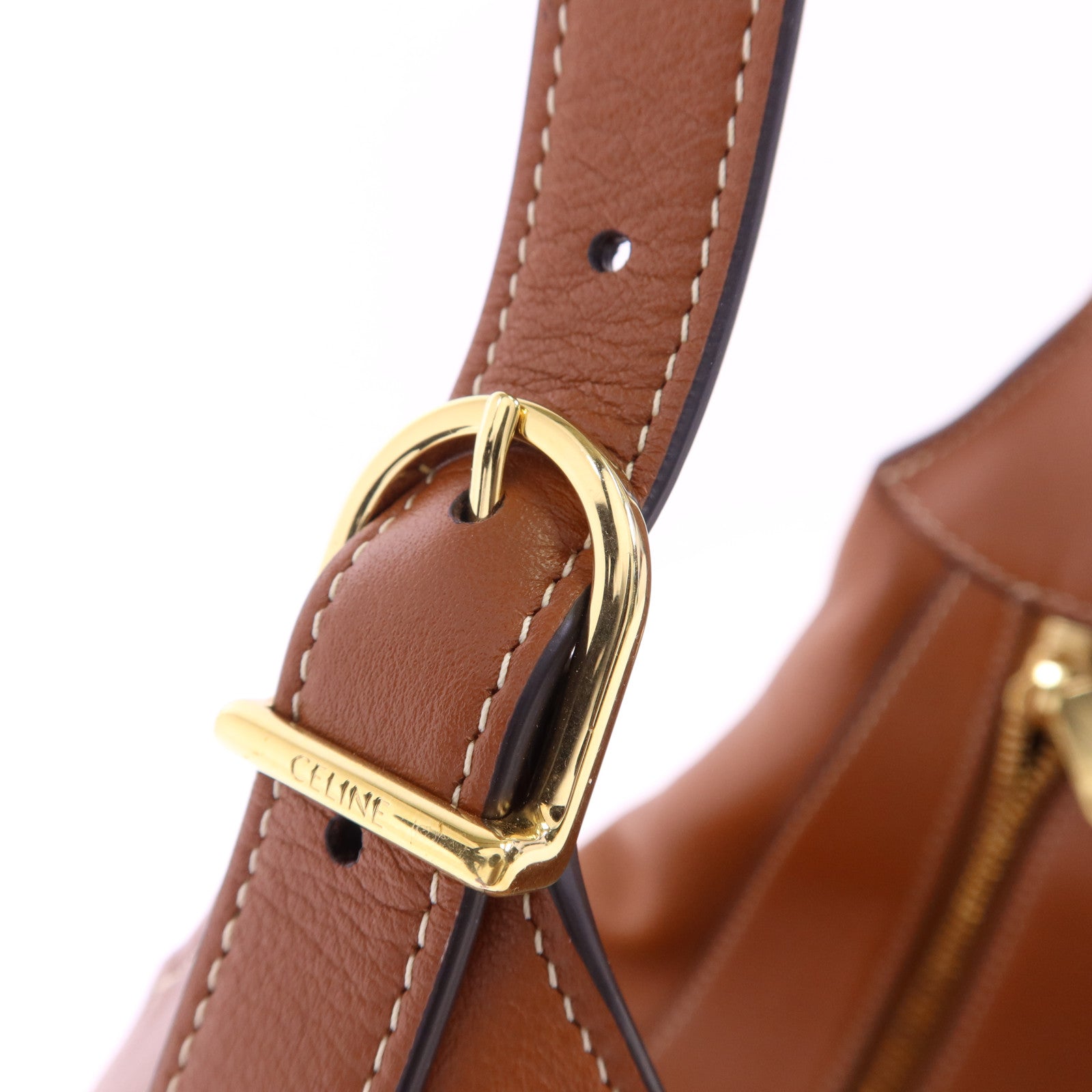 CELINE 牛皮皮革Romy Bag金扣肩背袋