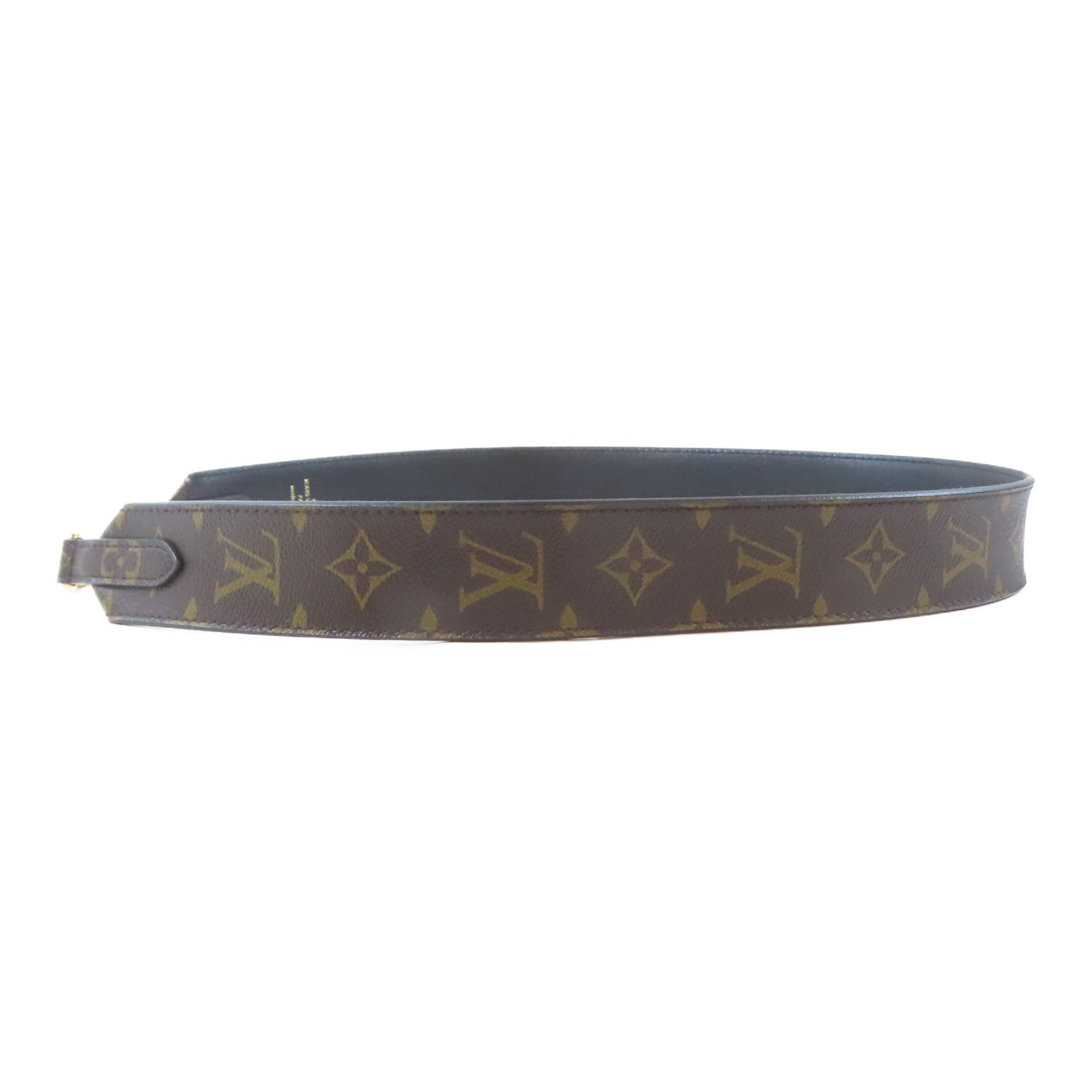 LOUIS VUITTON Monogram Shoulder Strap金扣肩帶啡色