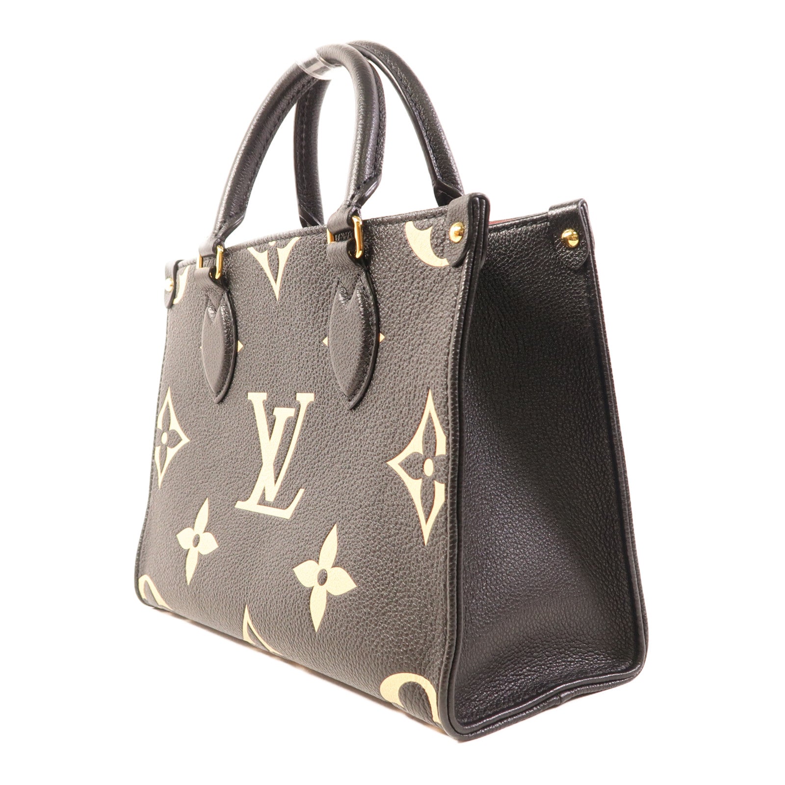 LOUIS VUITTON Monogram Empreinte On The Go PM金扣手挽肩背兩用袋