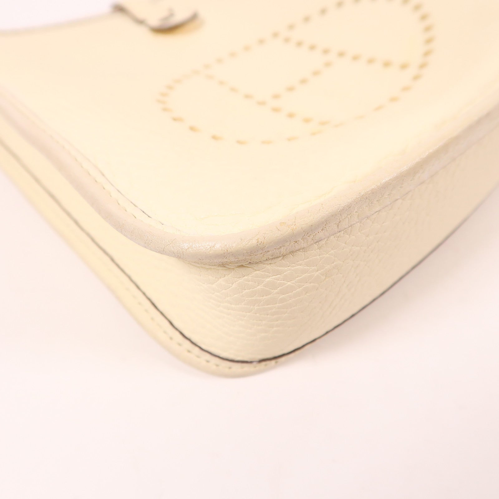 HERMES Clemence皮革Evelyne TPM銀扣肩背袋