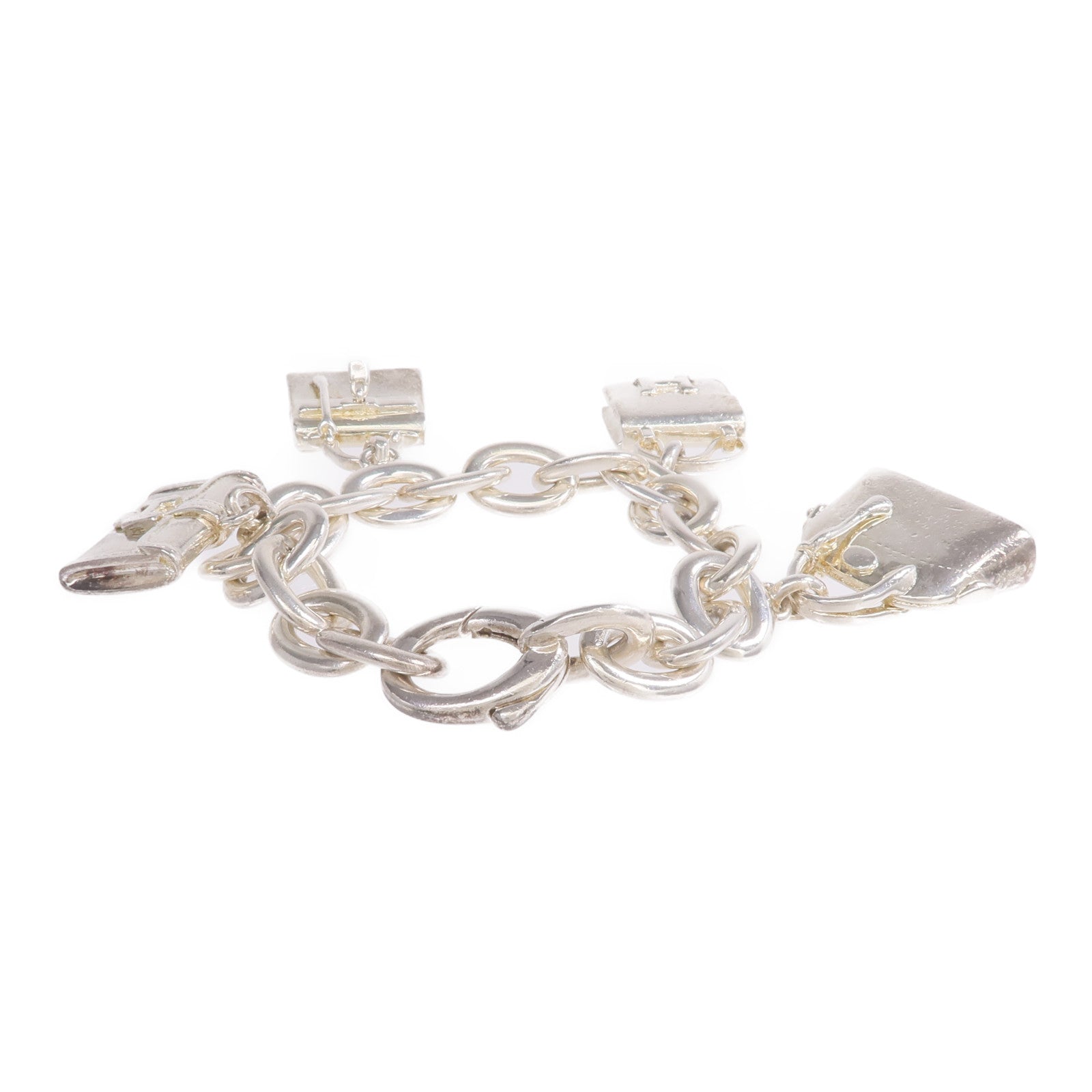 HERMES 925純銀Amulettes 4 Bags Bracelet手鏈
