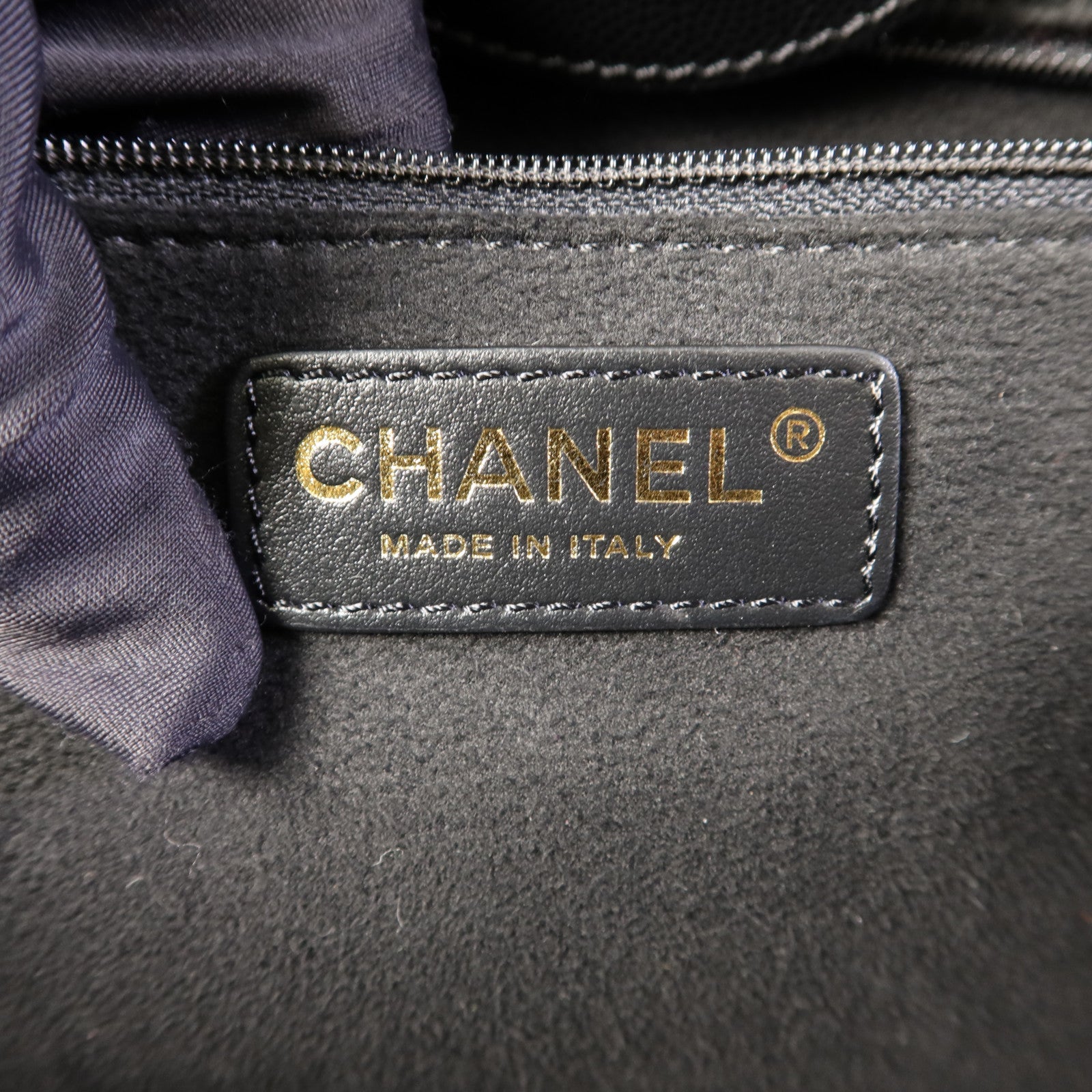 CHANEL 牛皮皮革Deauville金扣手挽肩背兩用袋