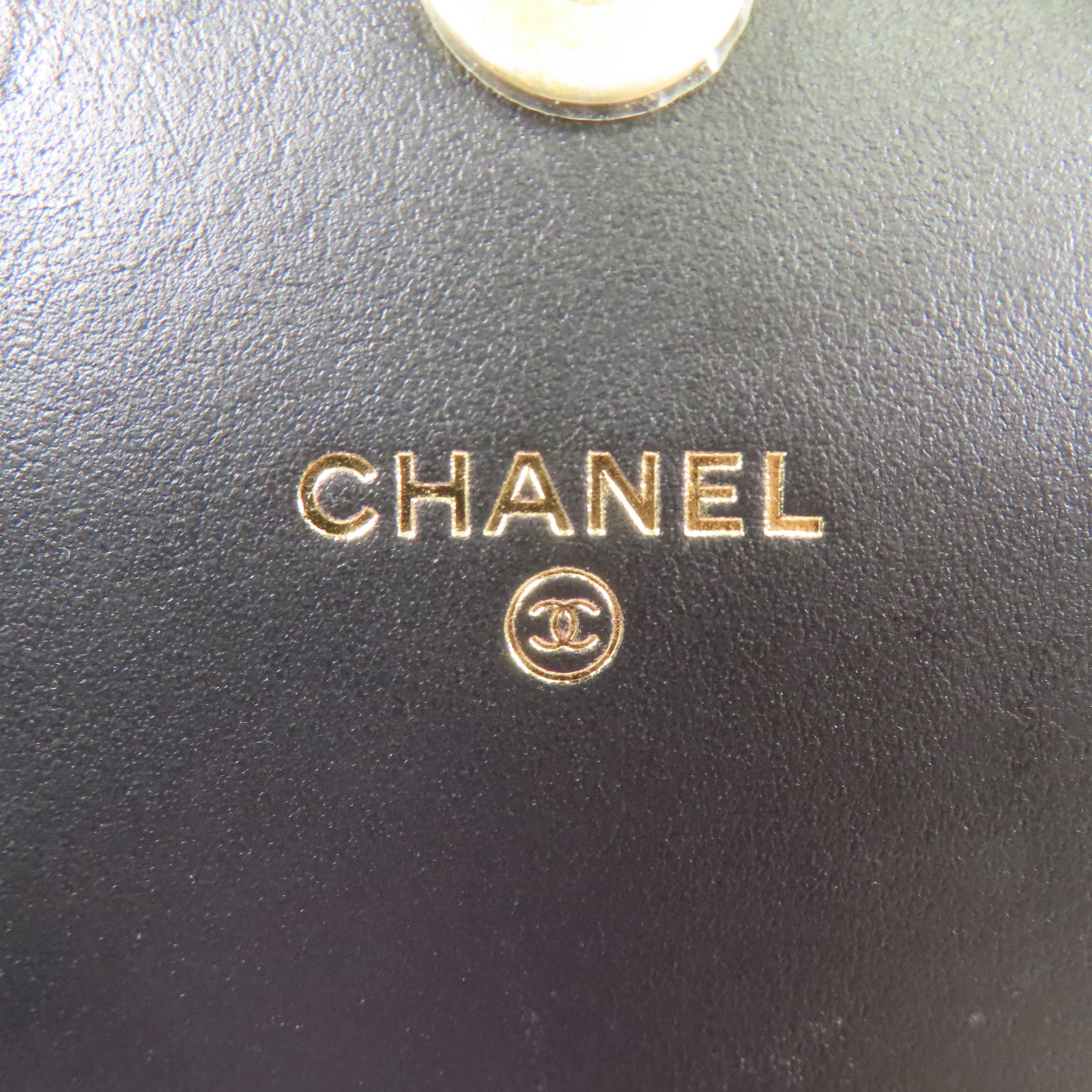 CHANEL CC GHW Boy Chain Shoulder Bag Calfskin Leather Black