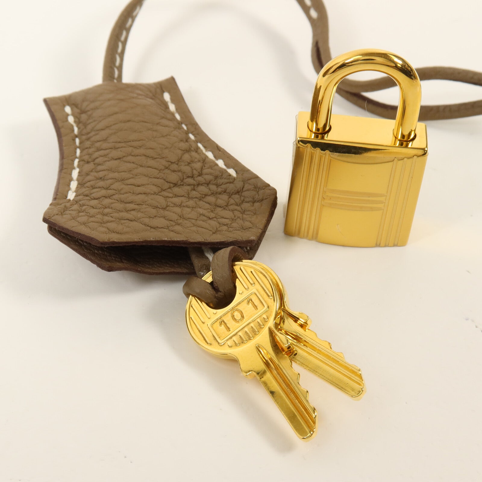 HERMES Togo皮革Birkin 25手挽袋Etoupe