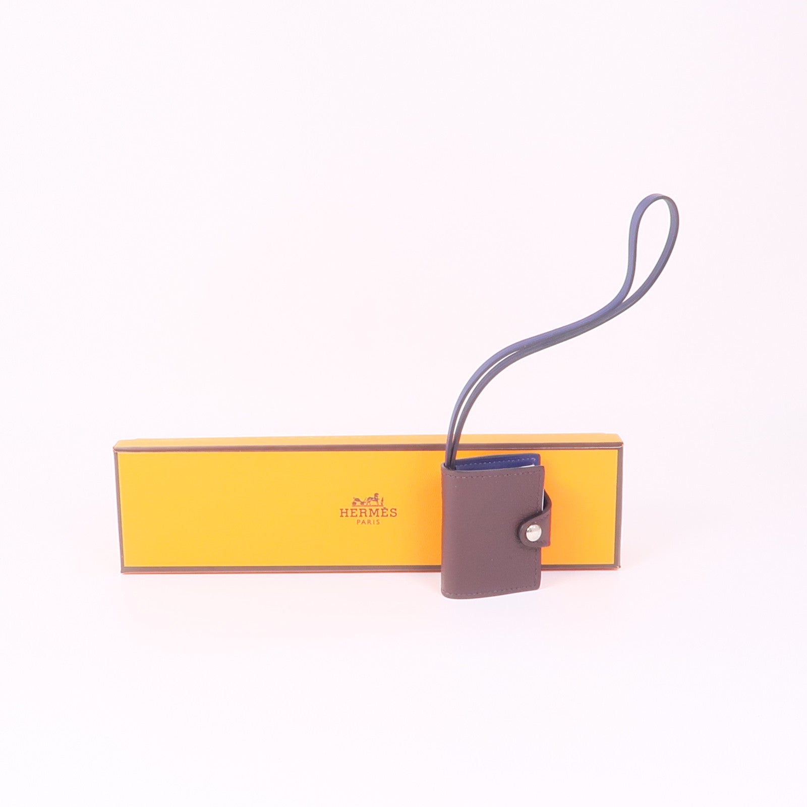 HERMES SHW Ulysse Nano Charm Evercolor Leather Rouge H