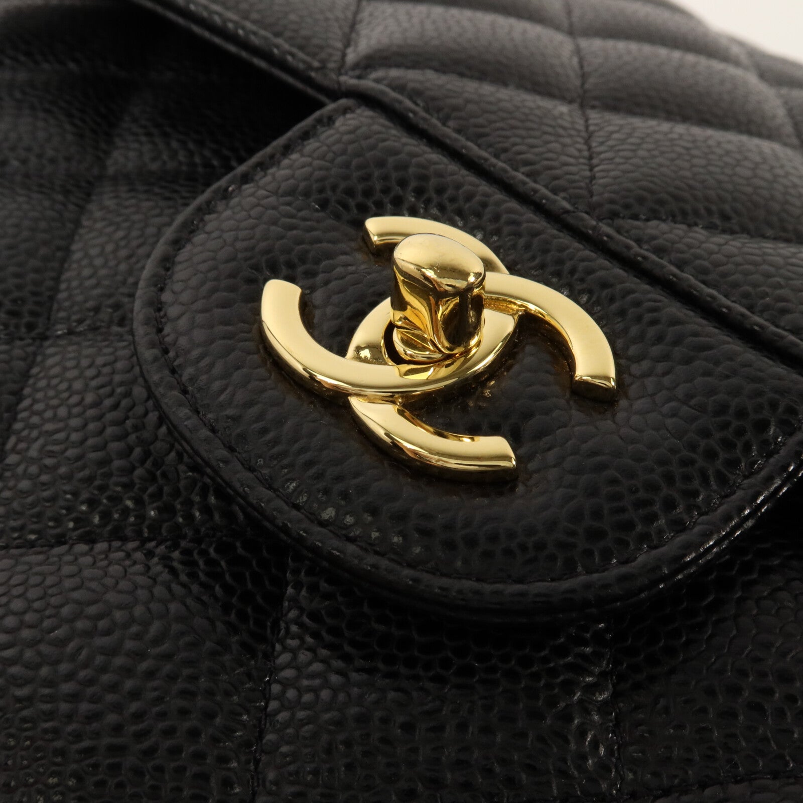CHANEL 牛皮皮革Large Classic鏈帶肩背袋