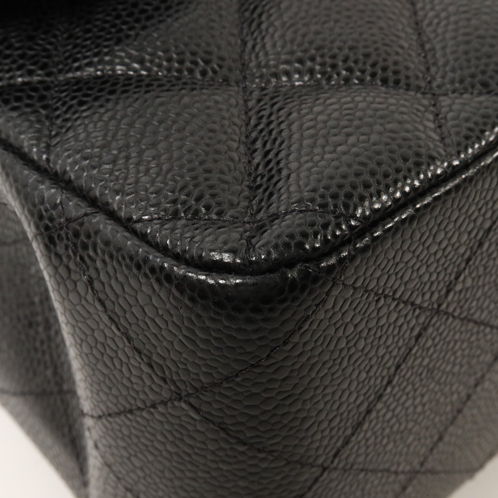 CHANEL 牛皮皮革Large Classic鏈帶肩背袋