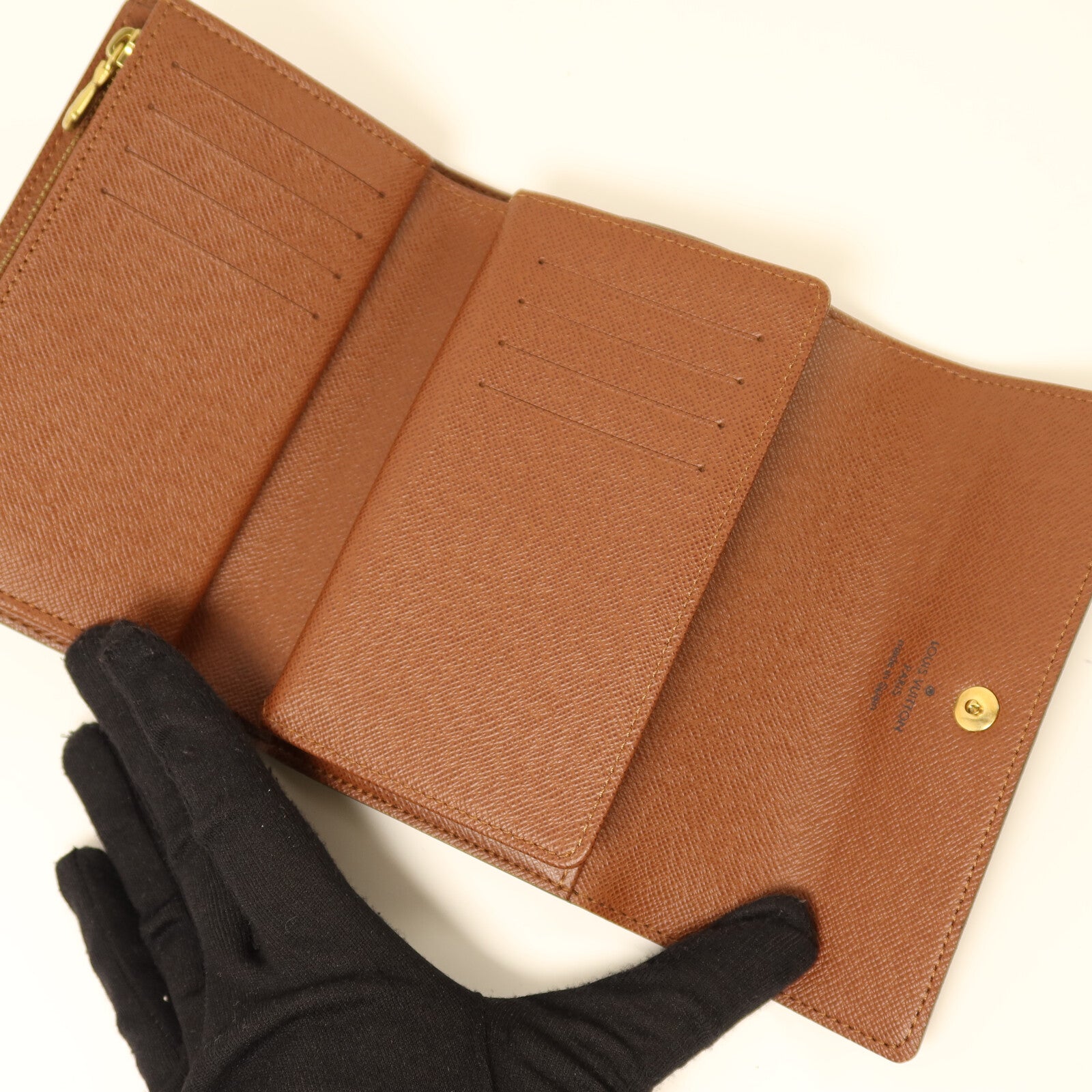 LOUIS VUITTON Monogram Portefeuille Alexandra Wallet金扣錢包