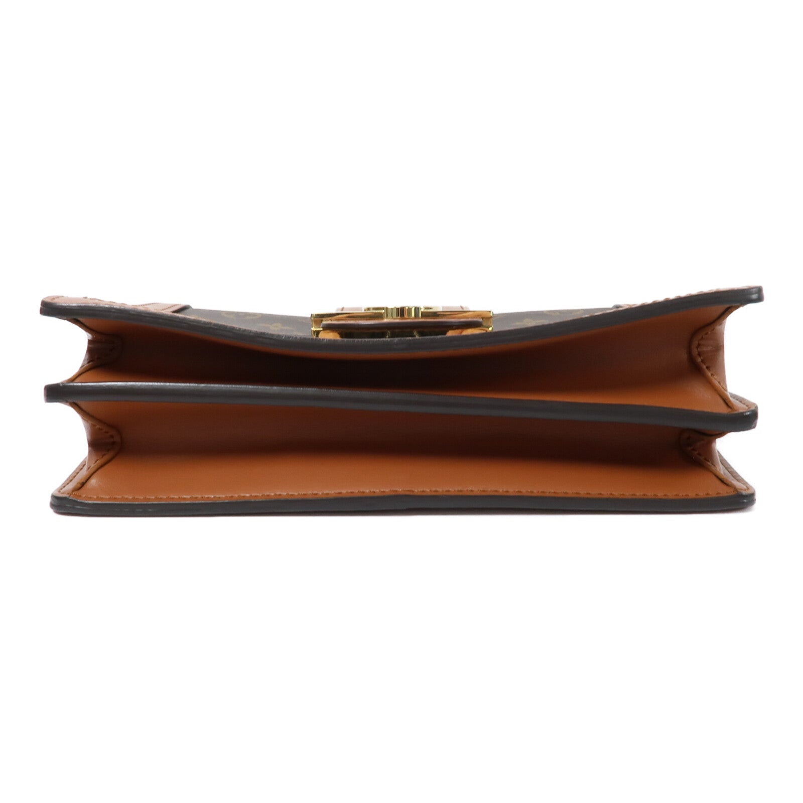 LOUIS VUITTON Monogram Reverse Dauphine MM鏈帶手挽肩背兩用袋