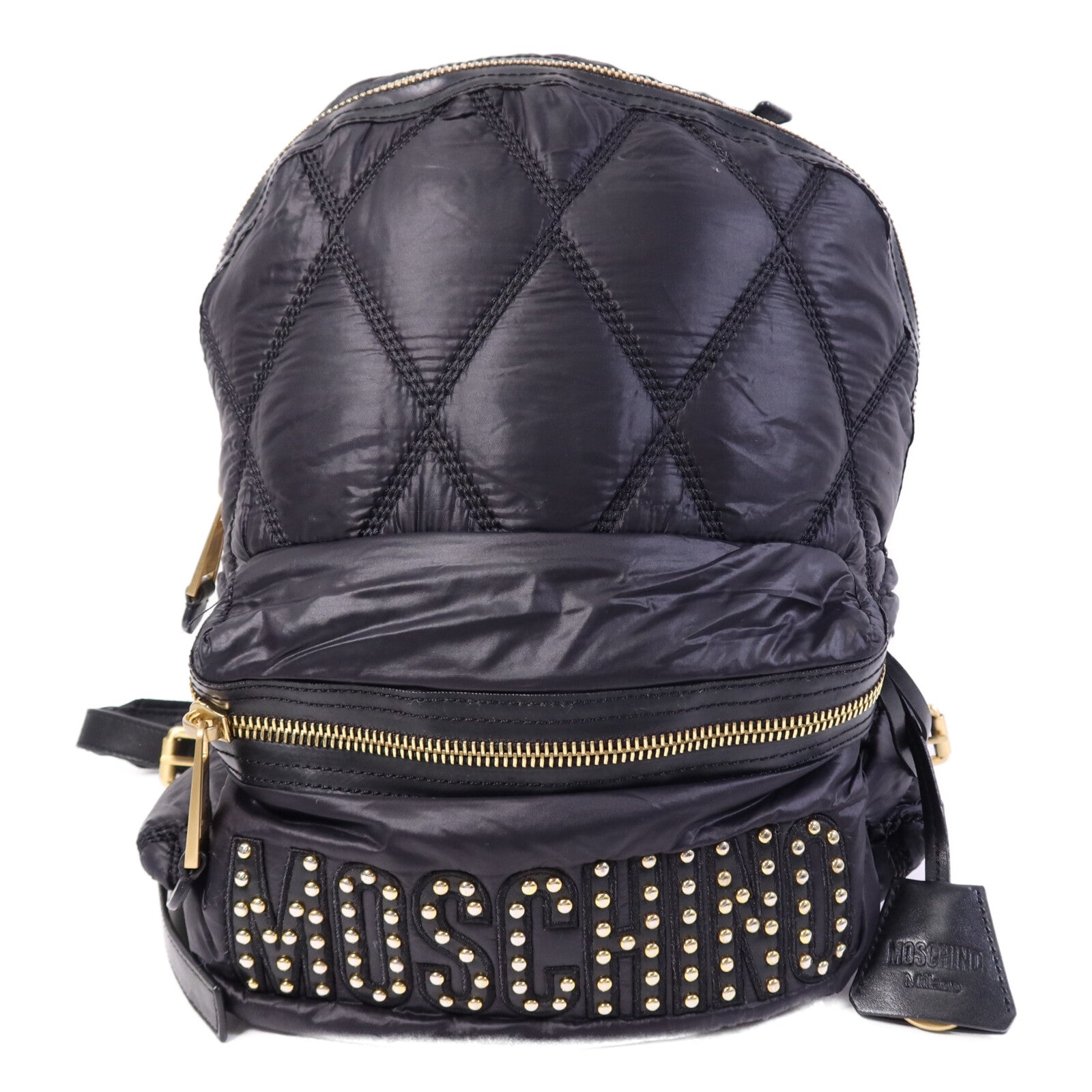 MOSCHINO 尼龍Backpack金扣背包