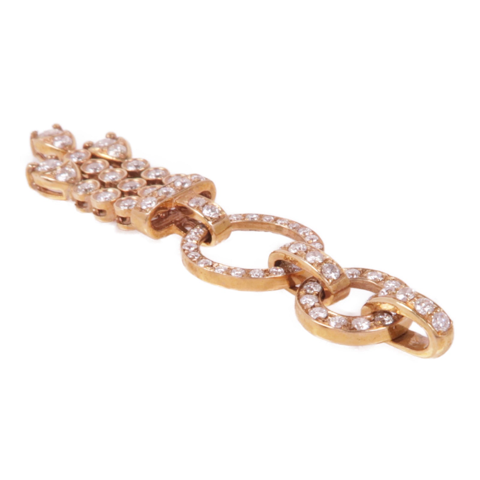 JEWELRY 【激減優惠】18K玫瑰金Diamond Pendant Top鑽石吊墜