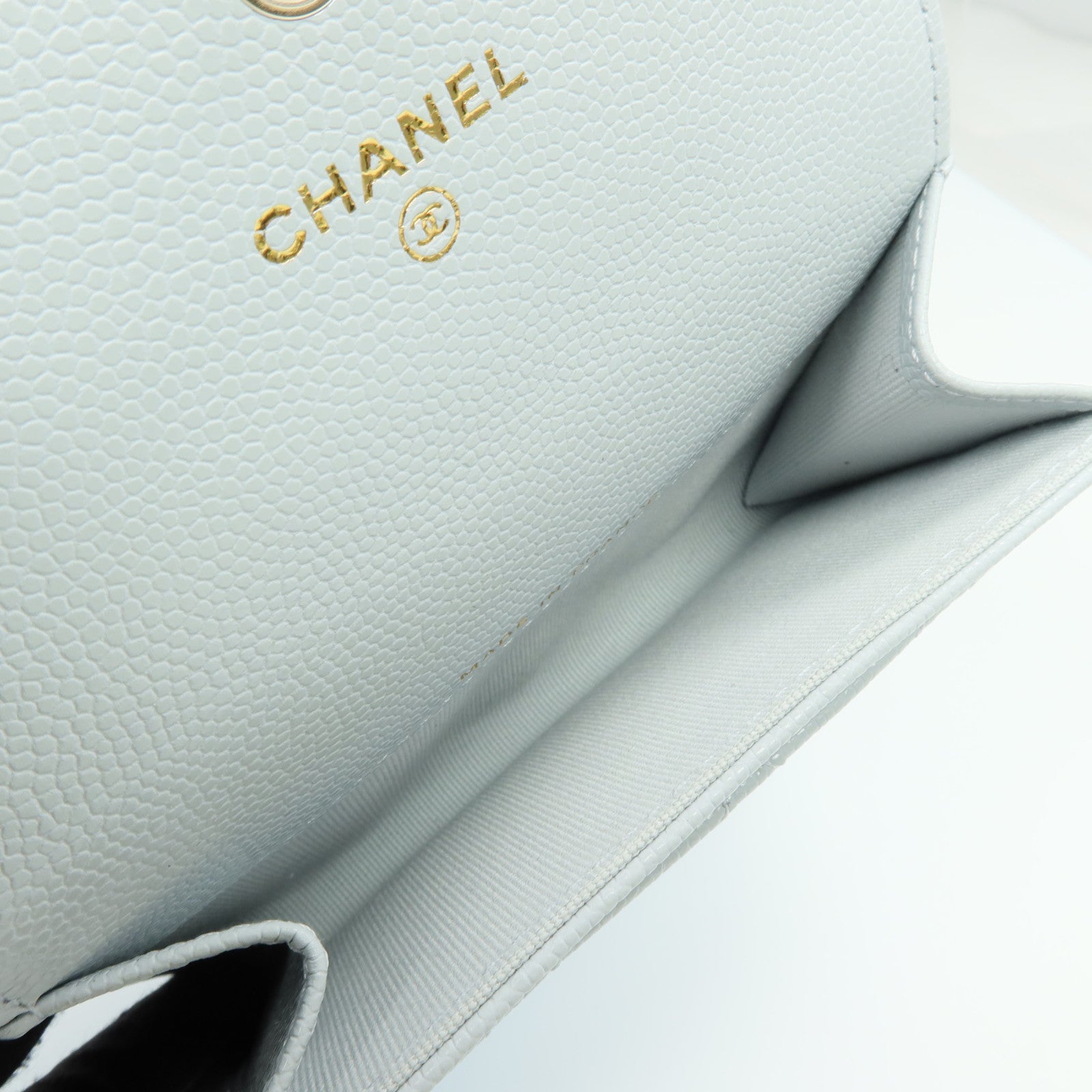 CHANEL 牛皮皮革Card Case銀扣卡片套