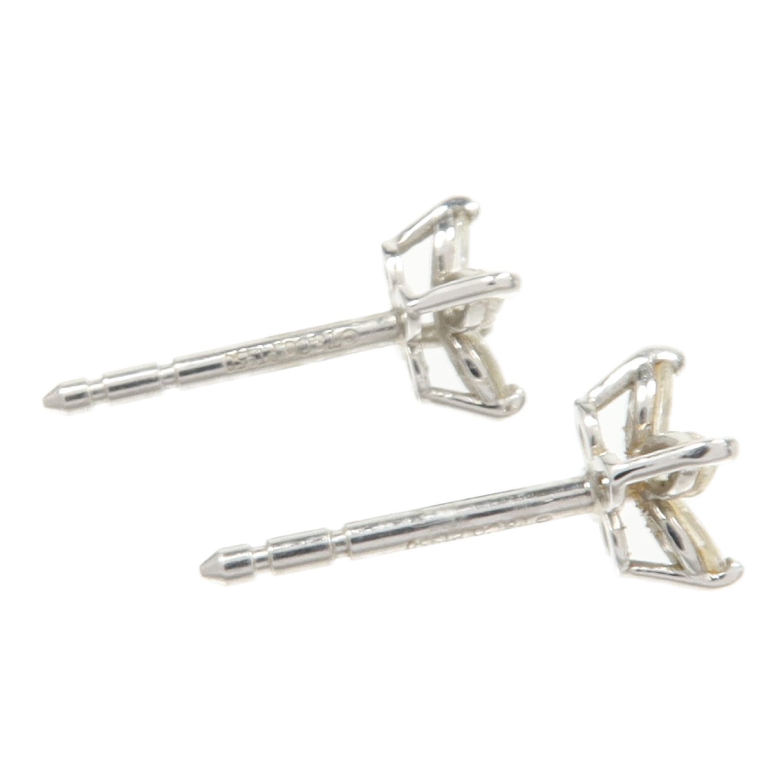 TIFFANY＆CO PT950鉑金Diamond Victoria Mini鑽石耳環